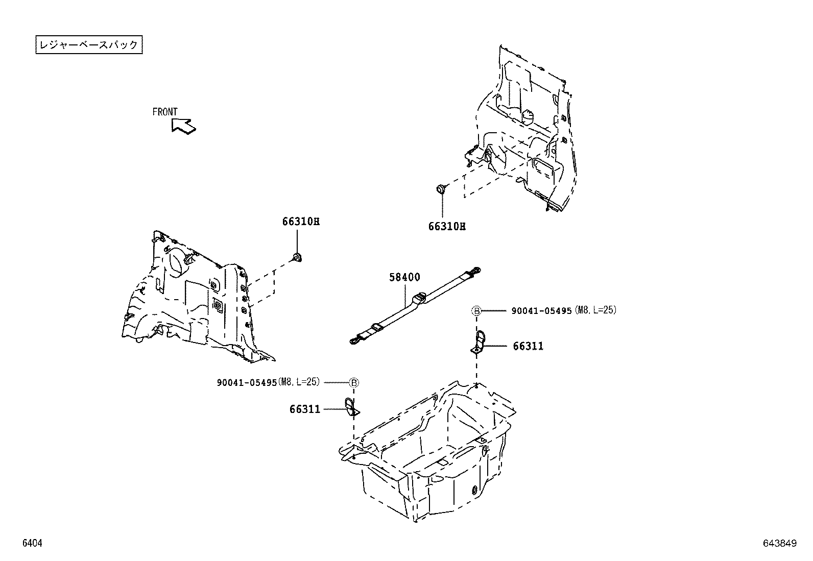 58540-B2020 MAT, REAR FLOOR, REAR product image