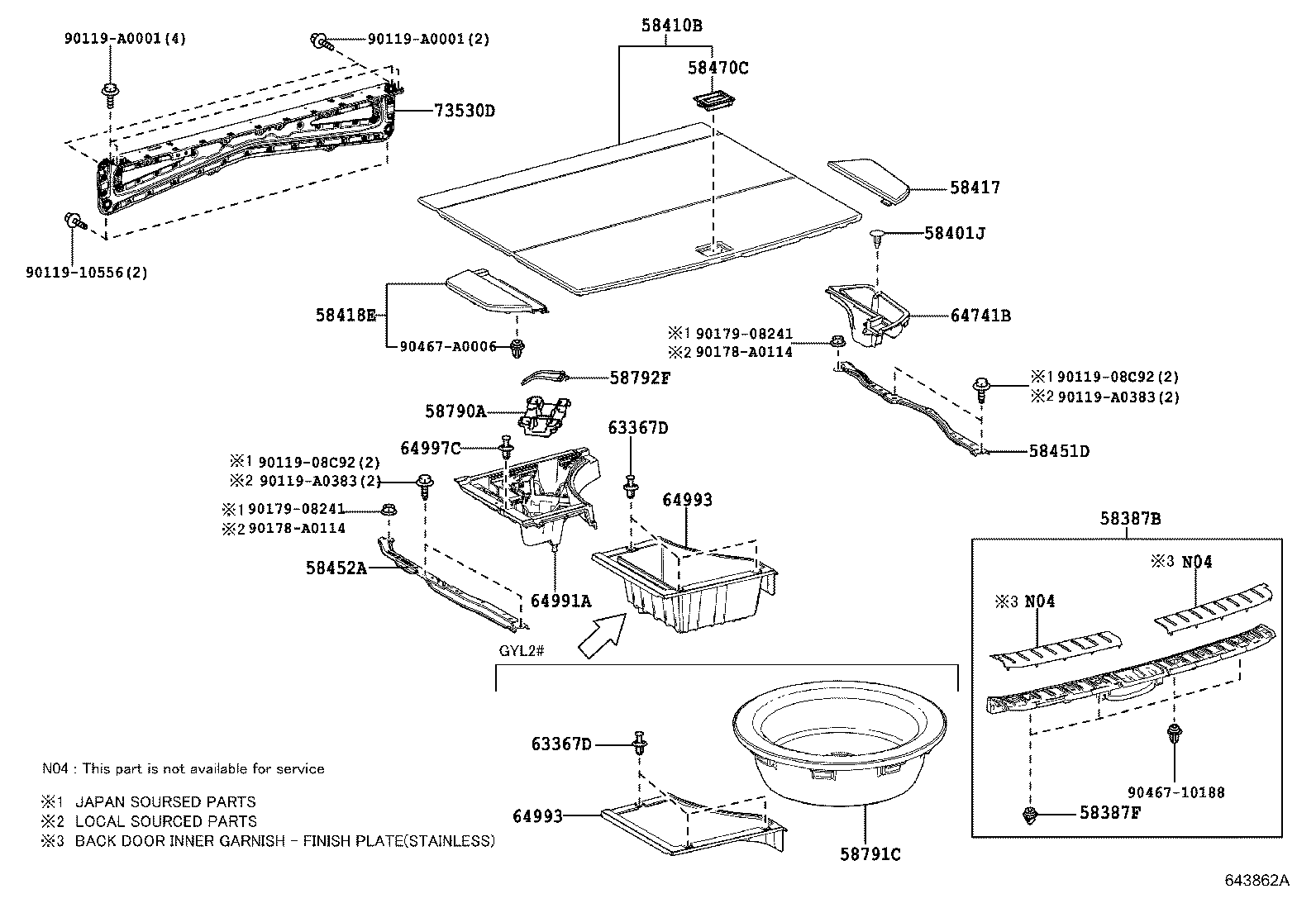 Thumbnail 2 for 58387-0E070-C0