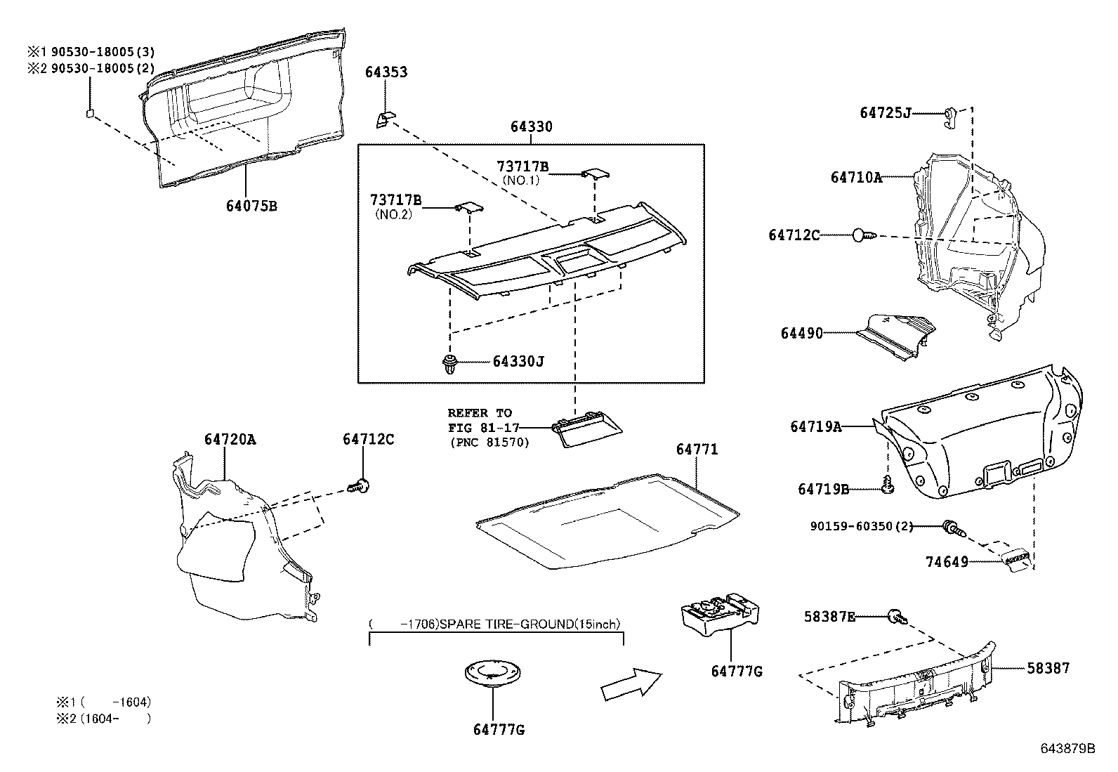 64241-02150 PANEL, ROOM PARTITION product image