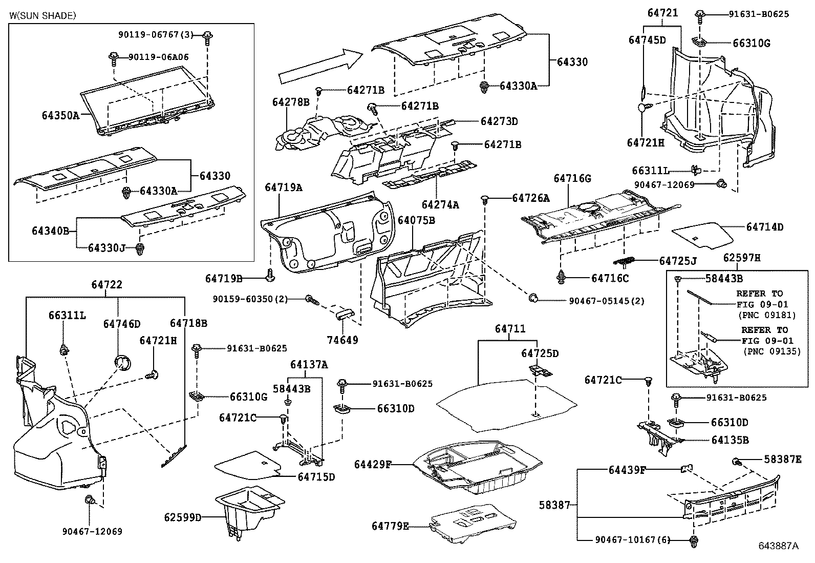 Toyota 58387-30230-C0 PLATE, REAR FLOOR FINISH