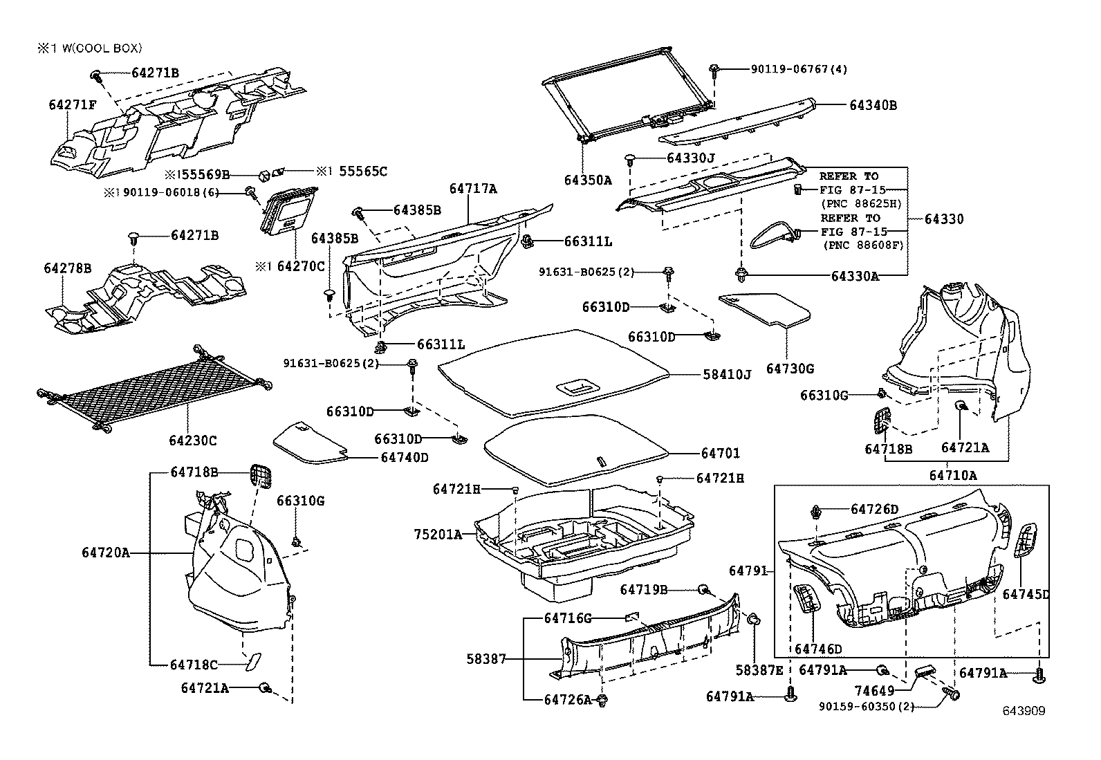 64330-50290-B1 PANEL ASSY, PACKAGE TRAY TRIM product image