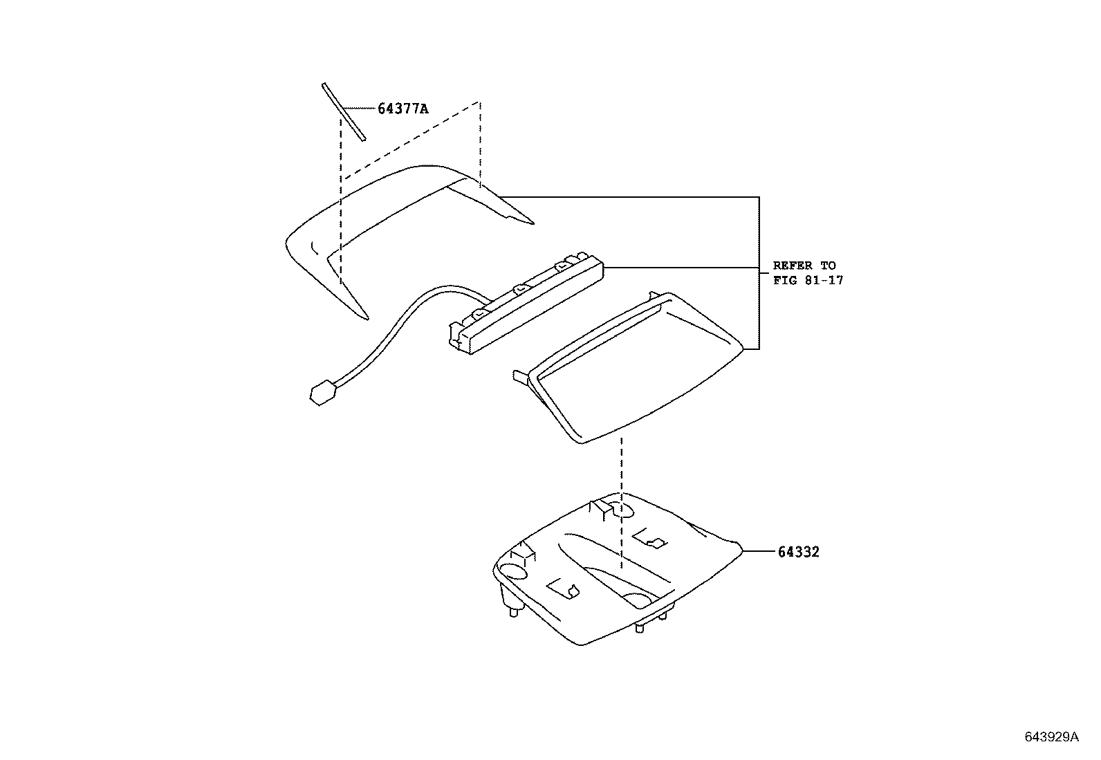 64722-18020 COVER, LUGGAGE COMPARTMENT TRIM, INNER LH product image
