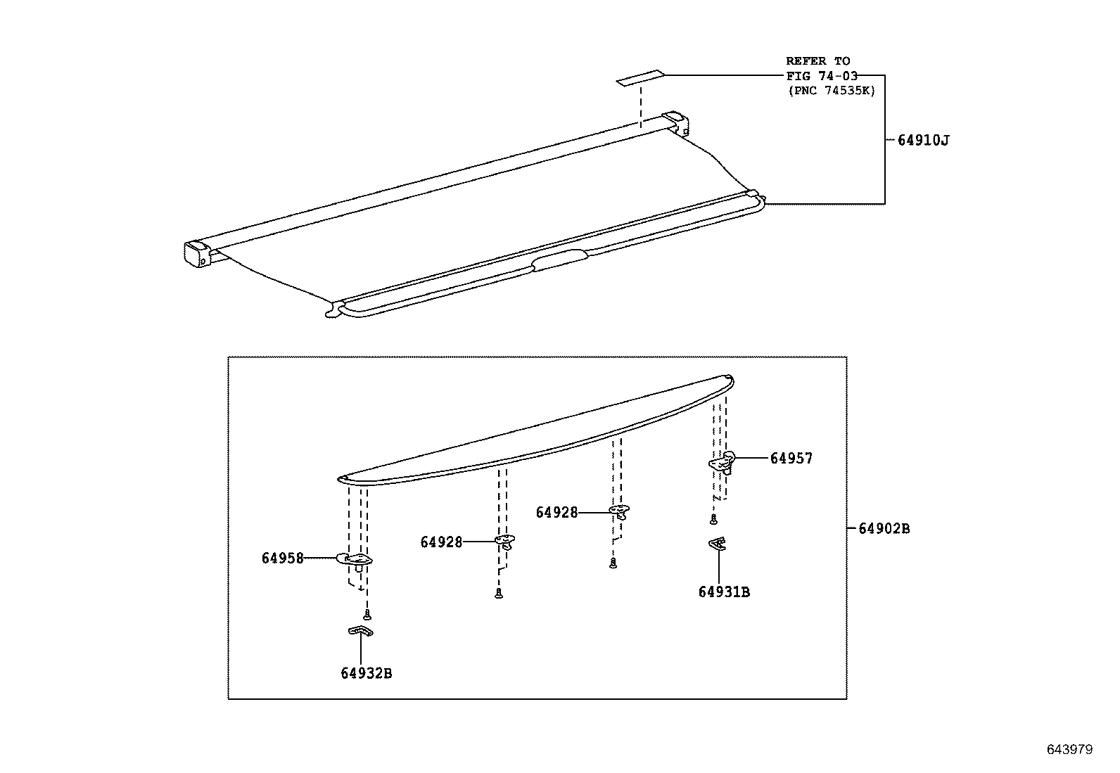 64742-48060 BOX, DECK SIDE TRIM, LH product image