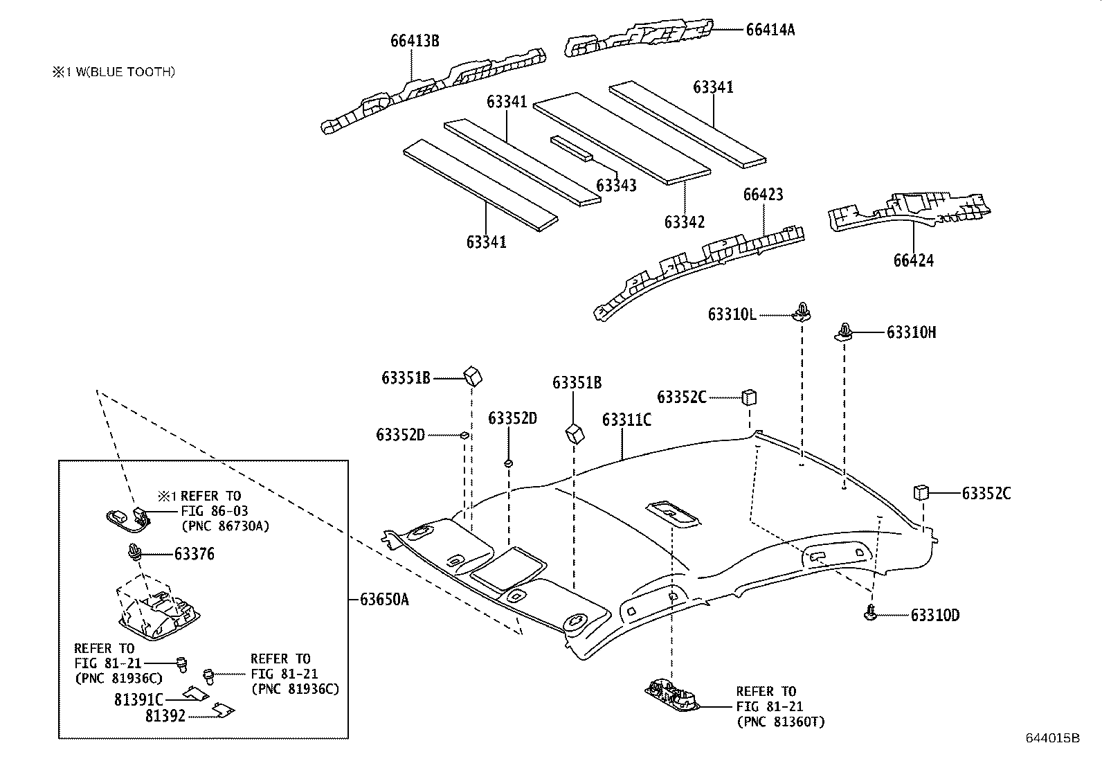 63341-06111 PAD, ROOF SILENCER, NO.1 product image