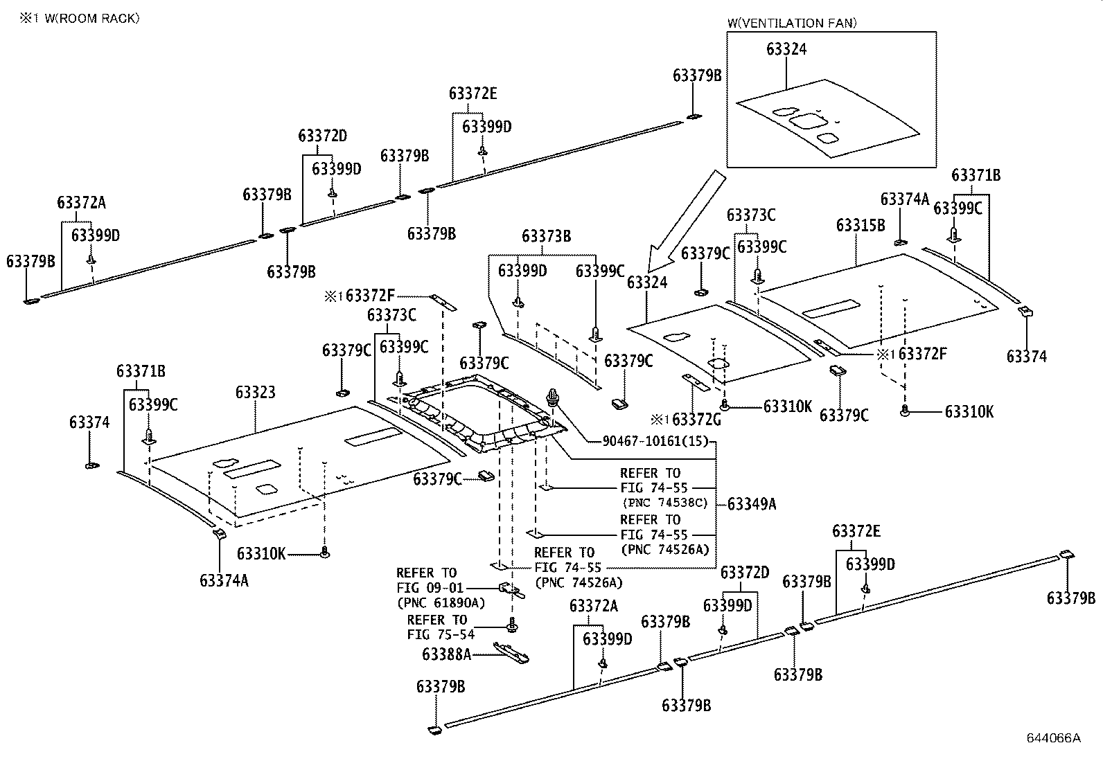 63345-0S030 PAD, ROOF SILENCER, NO.5 product image