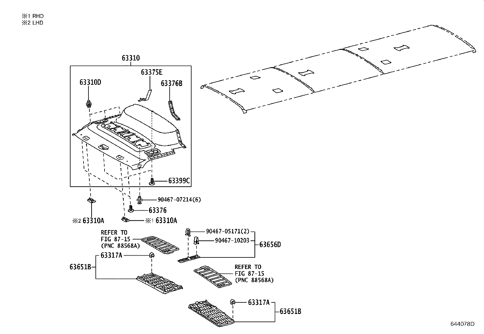 63344-36070 PAD, ROOF SILENCER, NO.4 product image