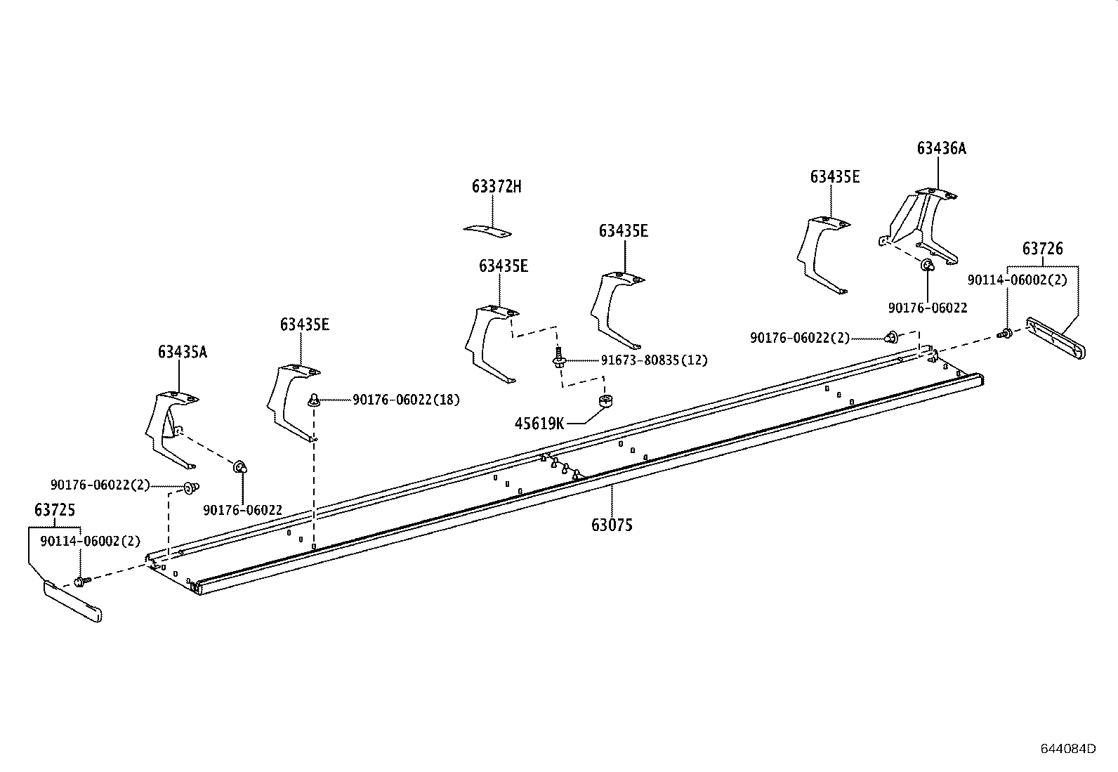 63075-36190-B0 COVER SUB-ASSY, ROOM RACK product image