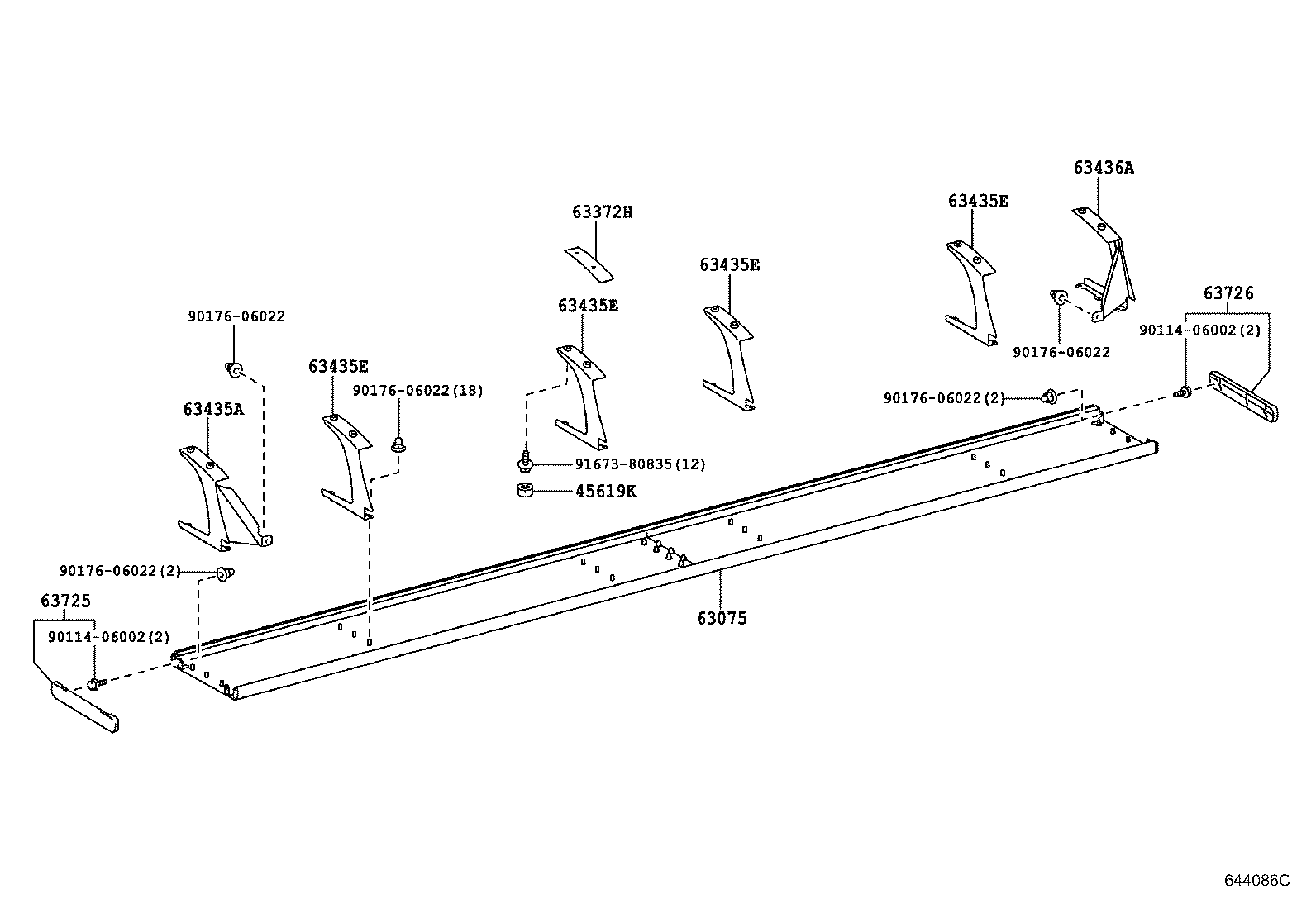 65930-36070-B1 CURTAIN ASSY, SIDE, FRONT LH product image