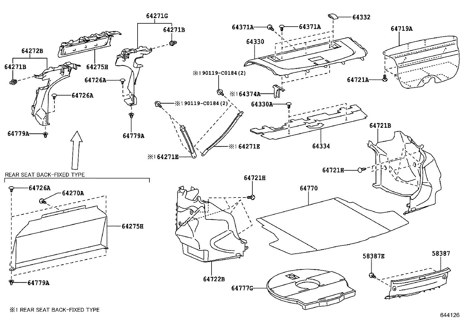 64271-0D100 BOARD, ROOM PARTITION, RH product image