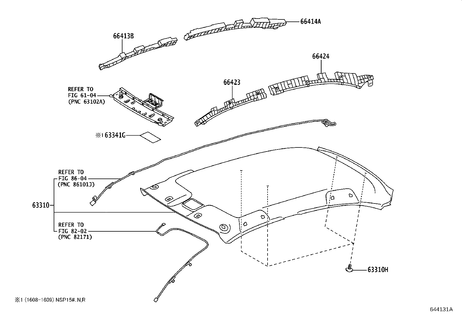 66413-0D280 SPACER, SIDE RAIL, FRONT RH product image