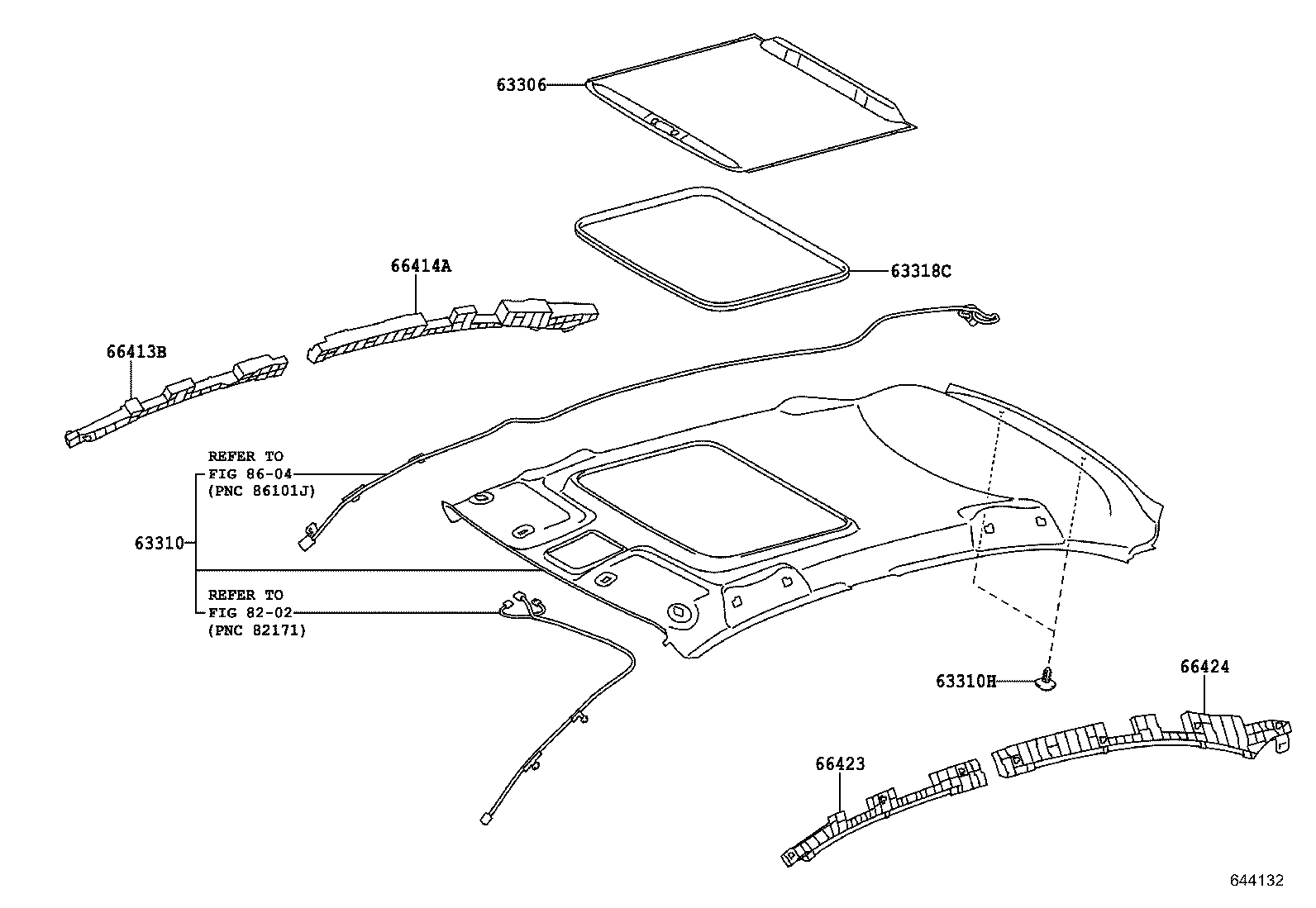 66413-0D280 SPACER, SIDE RAIL, FRONT RH product image