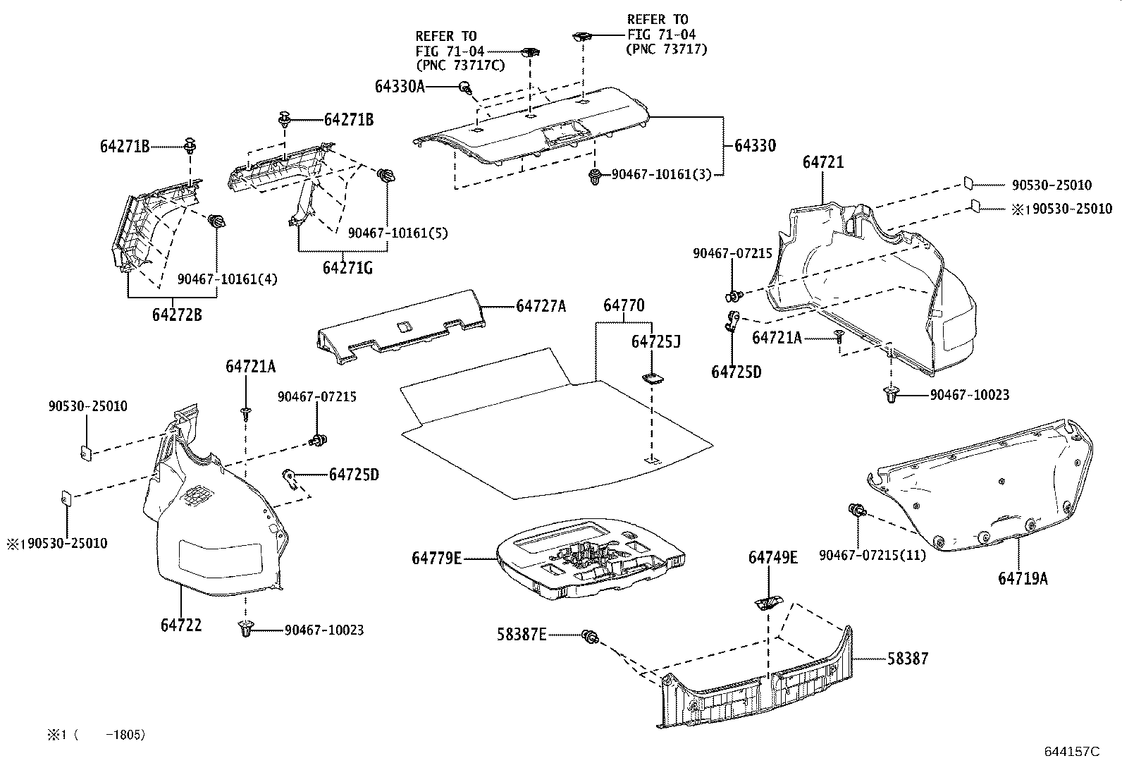 Toyota 58387-33140-C0 PLATE, REAR FLOOR FINISH