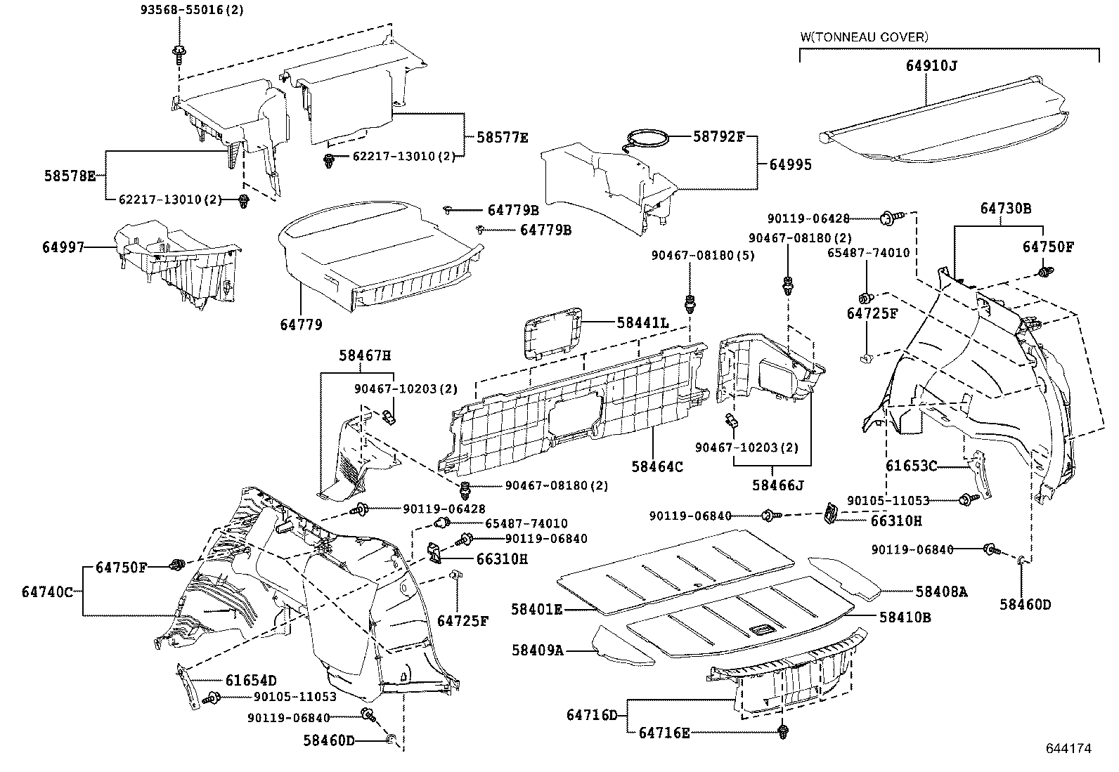 64995-48010 BOX, DECK FLOOR, RH product image