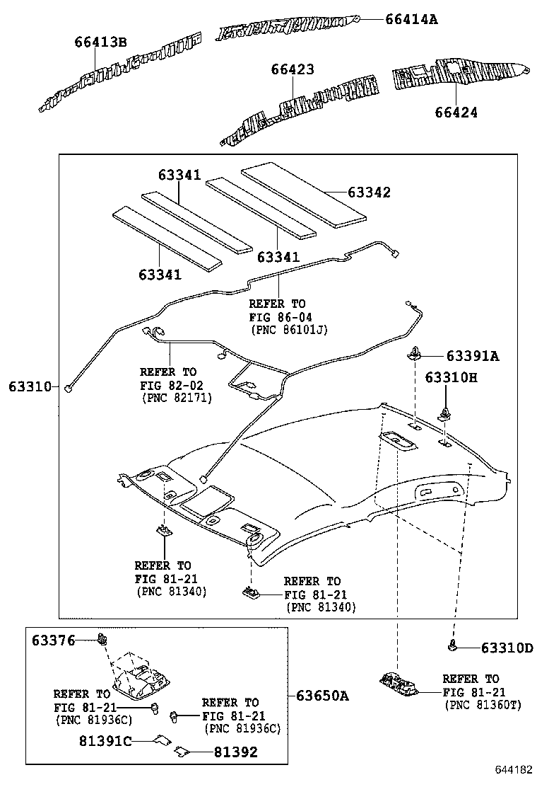 63341-06160 PAD, ROOF SILENCER, NO.1 product image