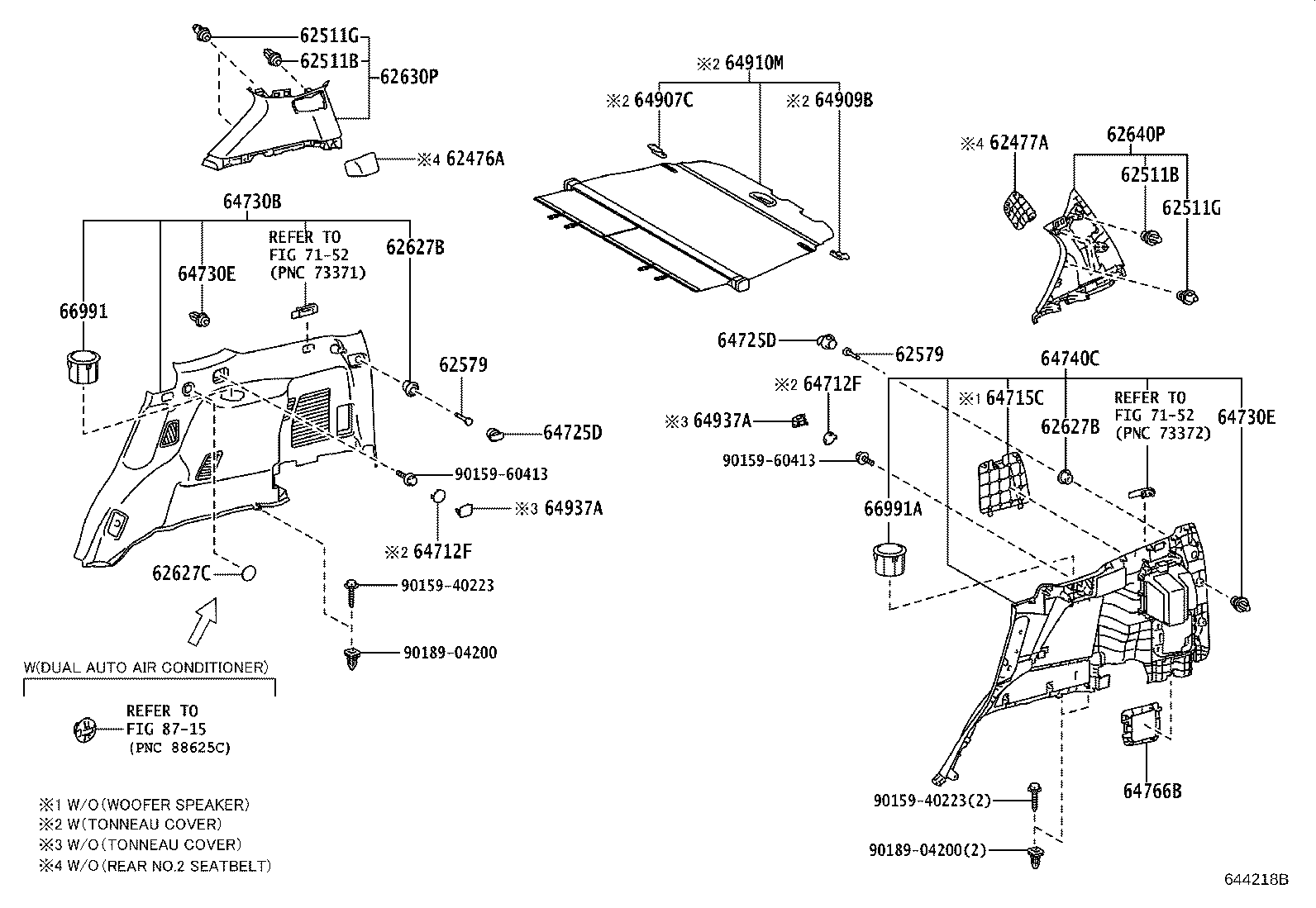 62170-60101 AIR BAG ASSY, CURTAIN SHIELD, RH product image