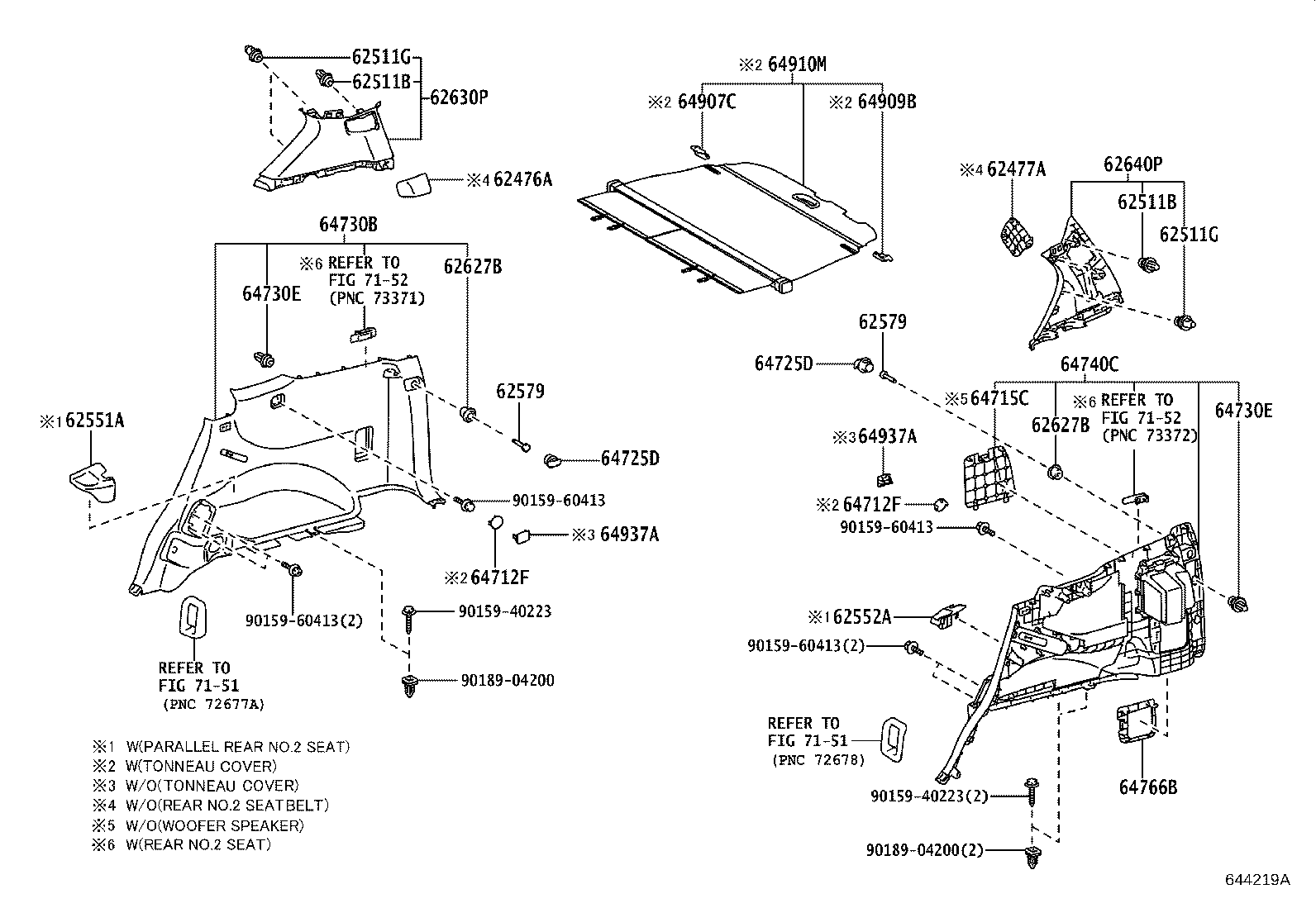 64740-60020-E0 PANEL ASSY, DECK TRIM SIDE, LH product image