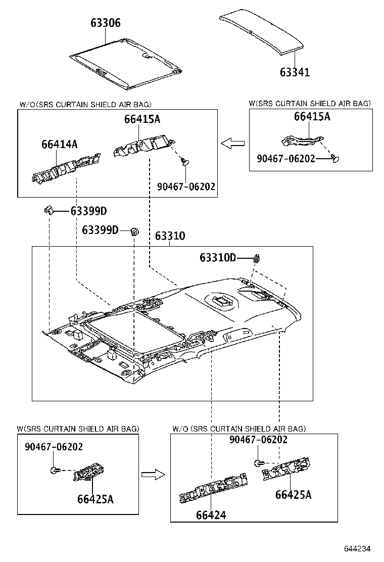 62985-60021 REGISTER, ROOF SIDE AIR OUTLET product image