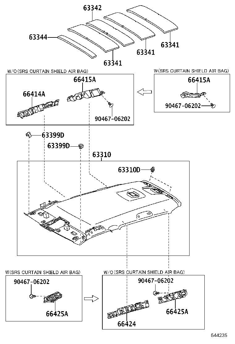 62985-60021 REGISTER, ROOF SIDE AIR OUTLET product image