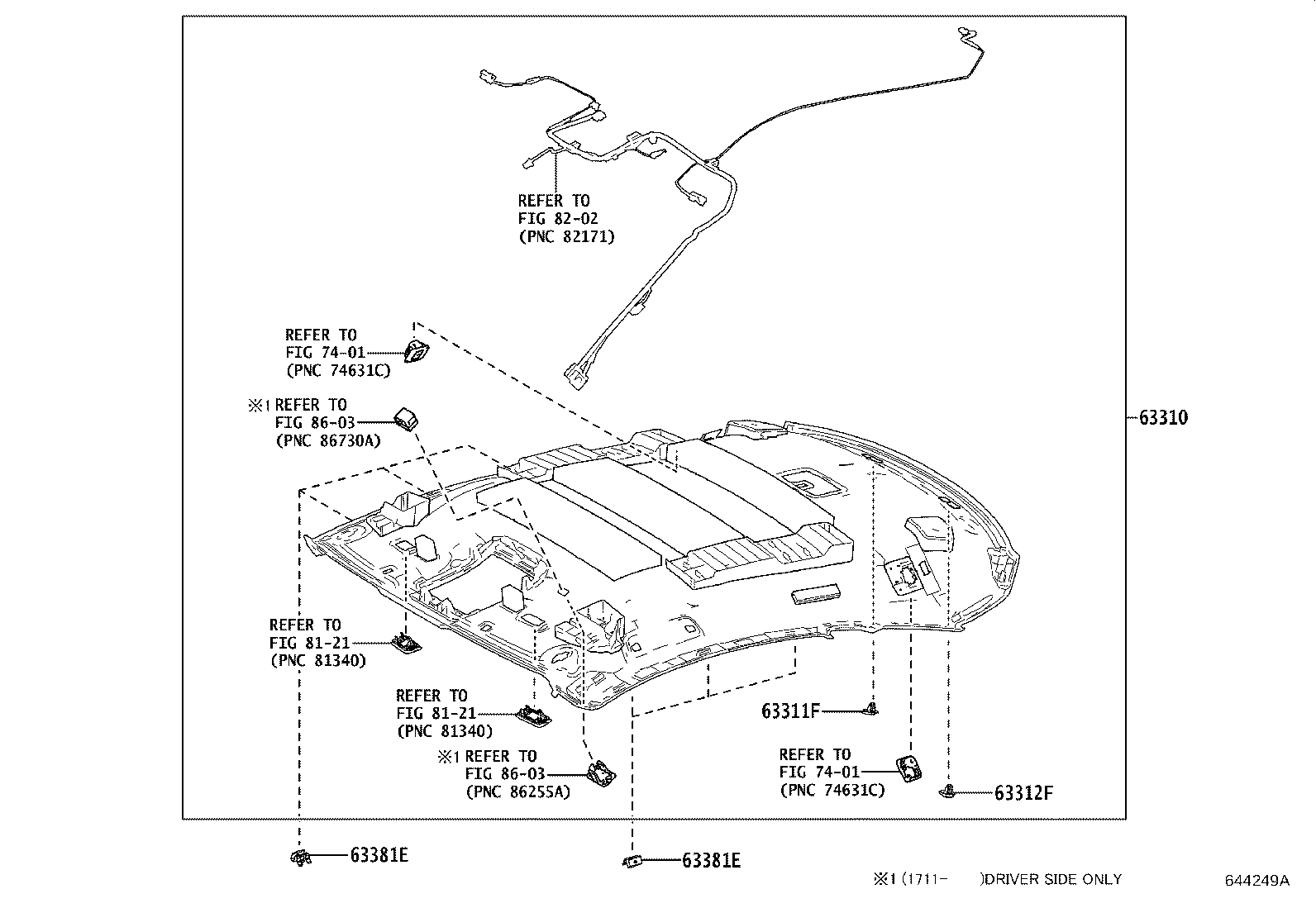 63310-24060-C0 HEADLINING ASSY, ROOF product image