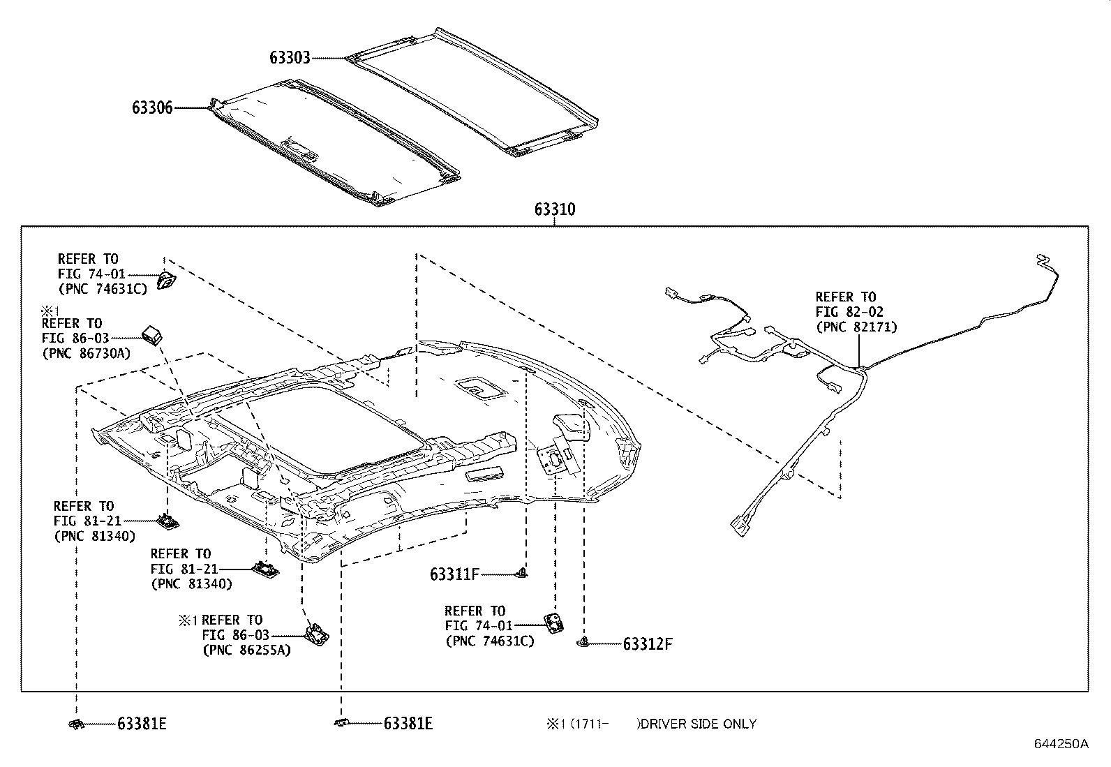 63310-24060-C0 HEADLINING ASSY, ROOF product image