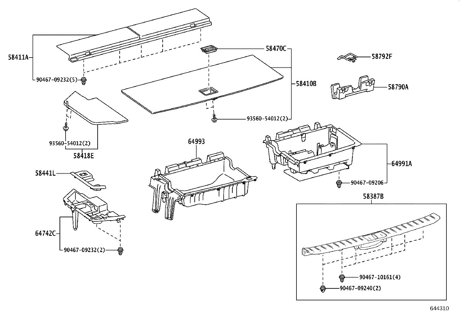 58441-48070 COVER, BATTERY SERVICE HOLE product image