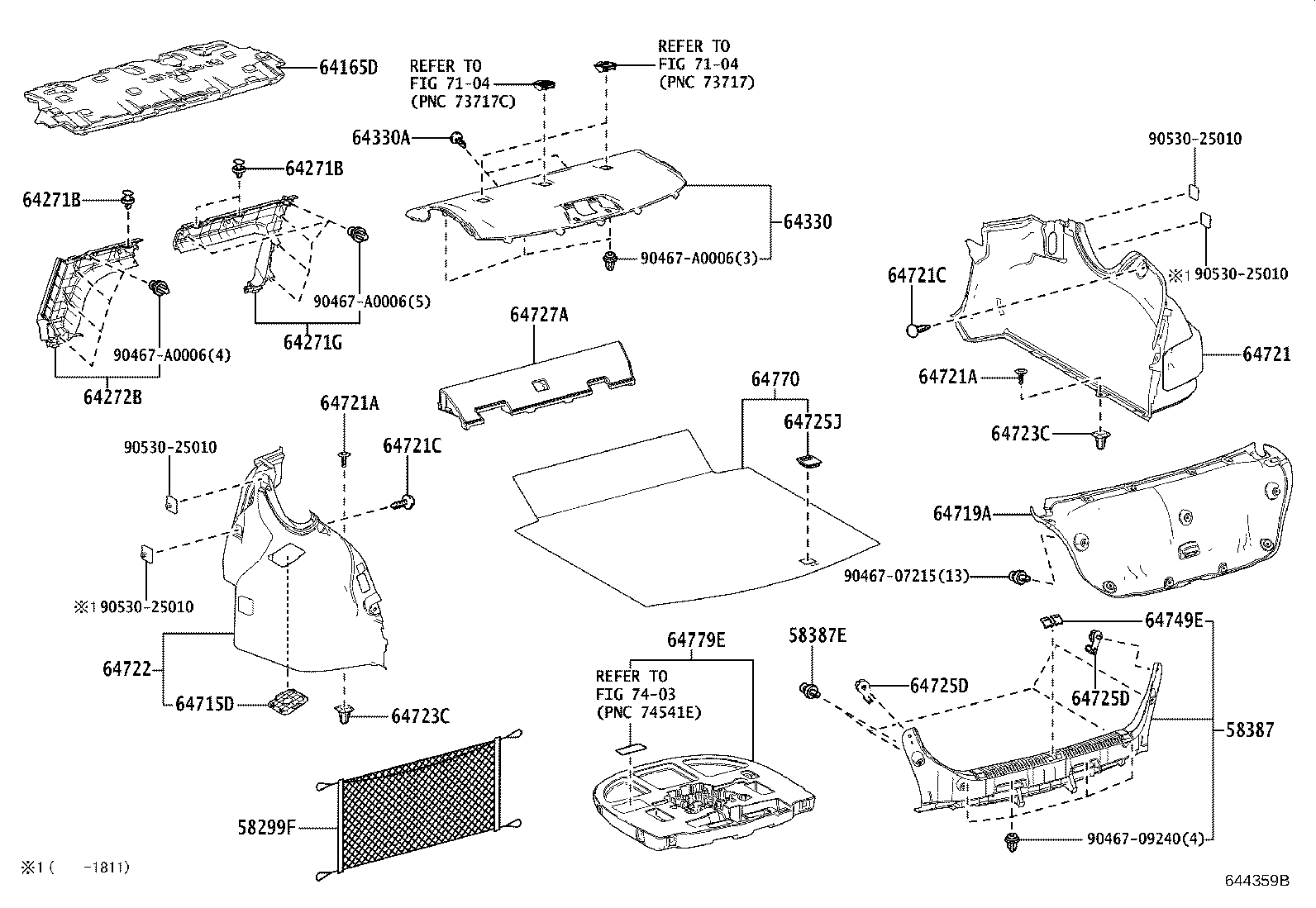 Toyota 58387-07020-C0 PLATE, REAR FLOOR FINISH