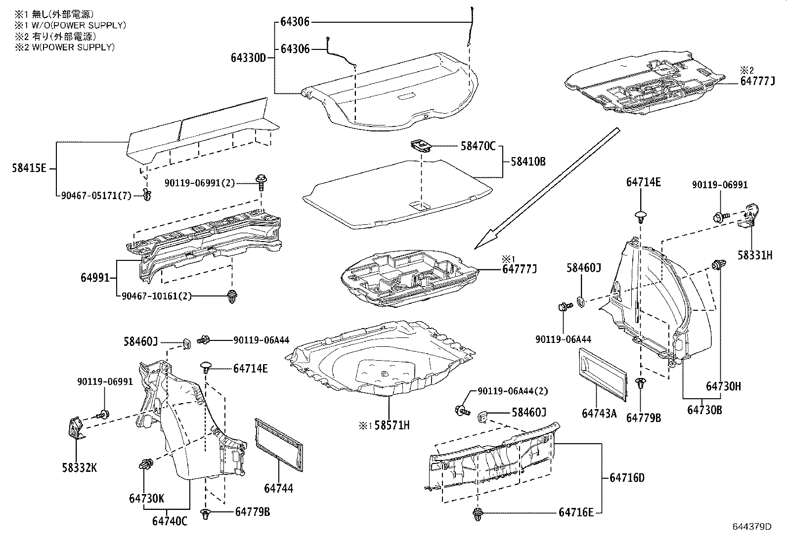58571-12100 CARPET, REAR FLOOR product image