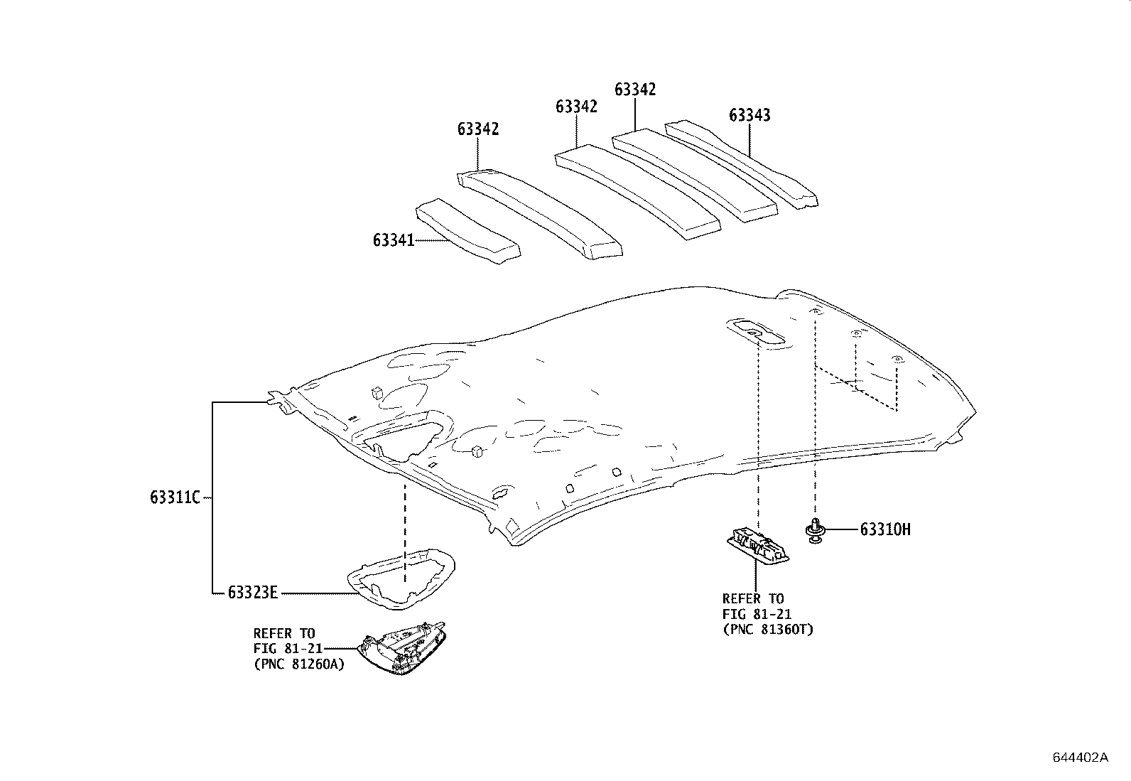 63341-F4080 PAD, ROOF SILENCER, NO.2 product image