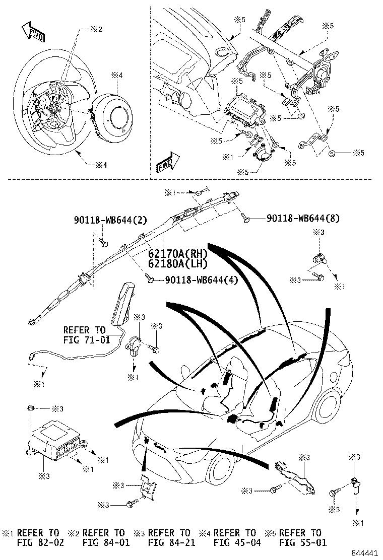 62331-WB002 WEATHERSTRIP, REAR DOOR OPENING TRIM, RH product image