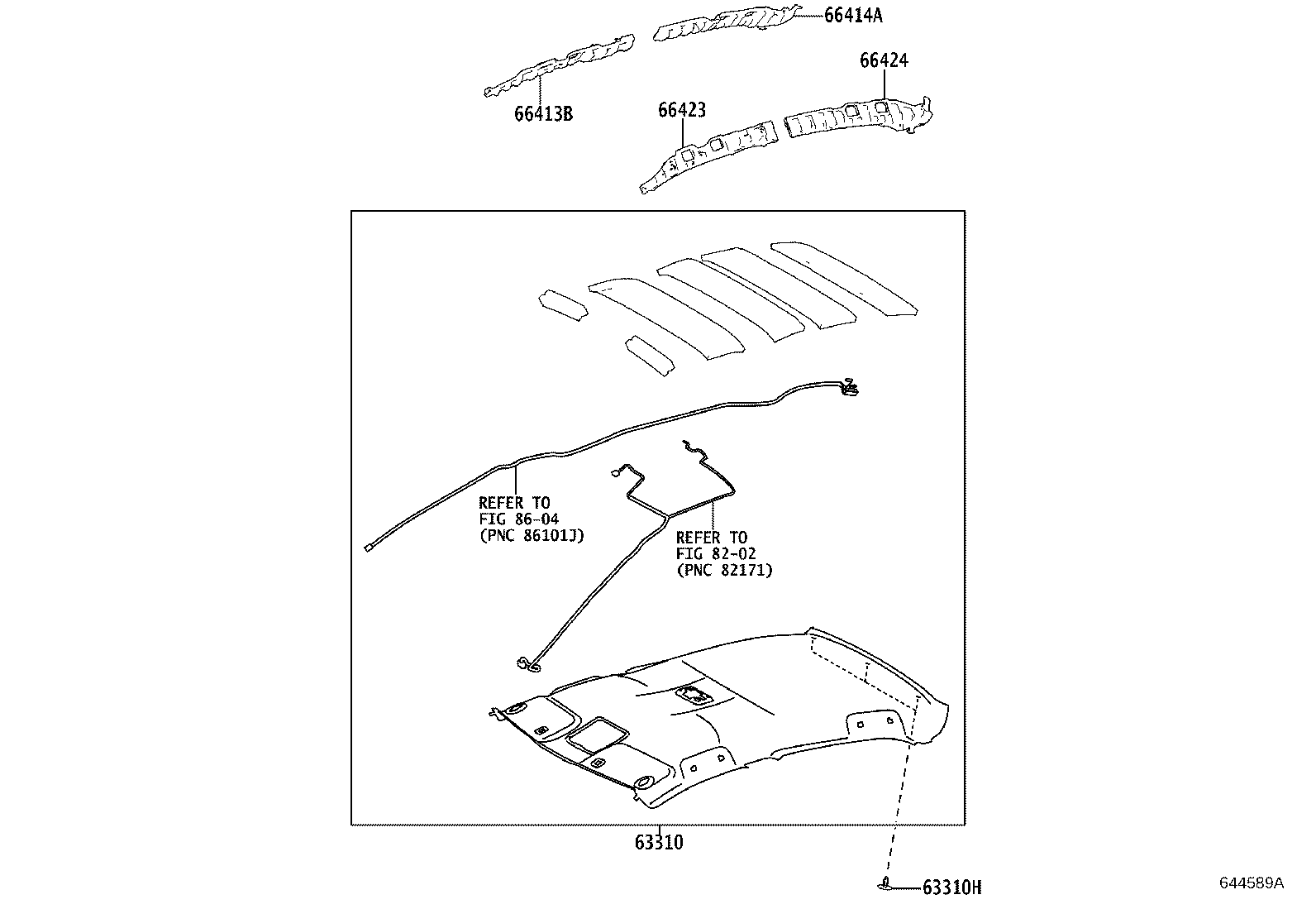 63310-02R70-B0 HEADLINING ASSY, ROOF product image