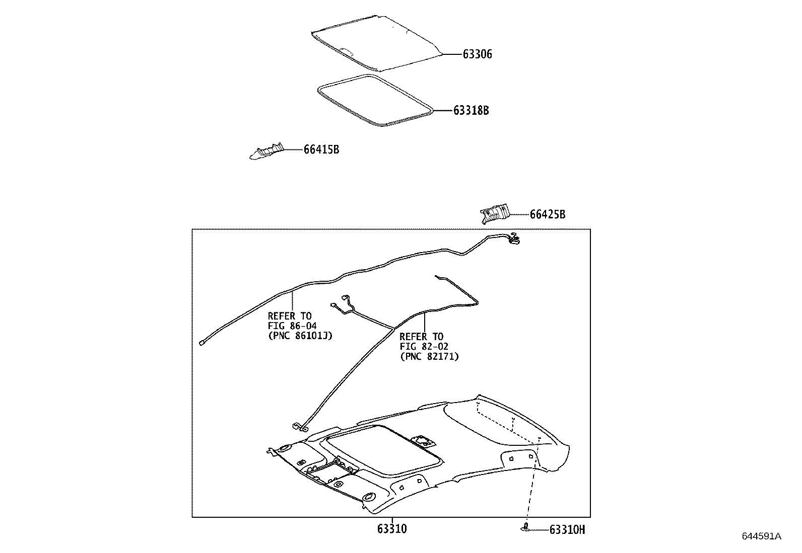 63310-02R70-B0 HEADLINING ASSY, ROOF product image