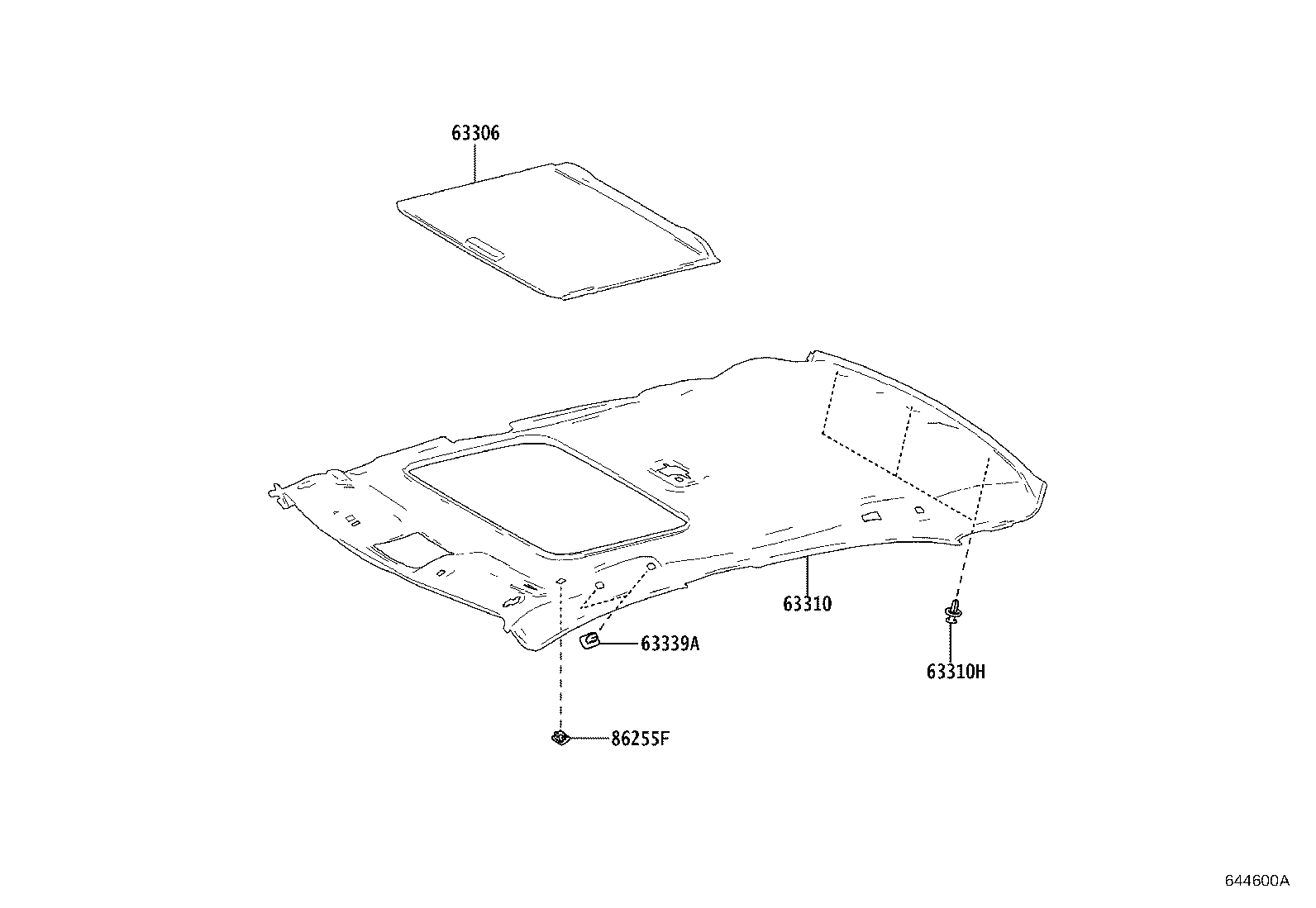 63341-02680 PAD, ROOF SILENCER, NO.1 product image