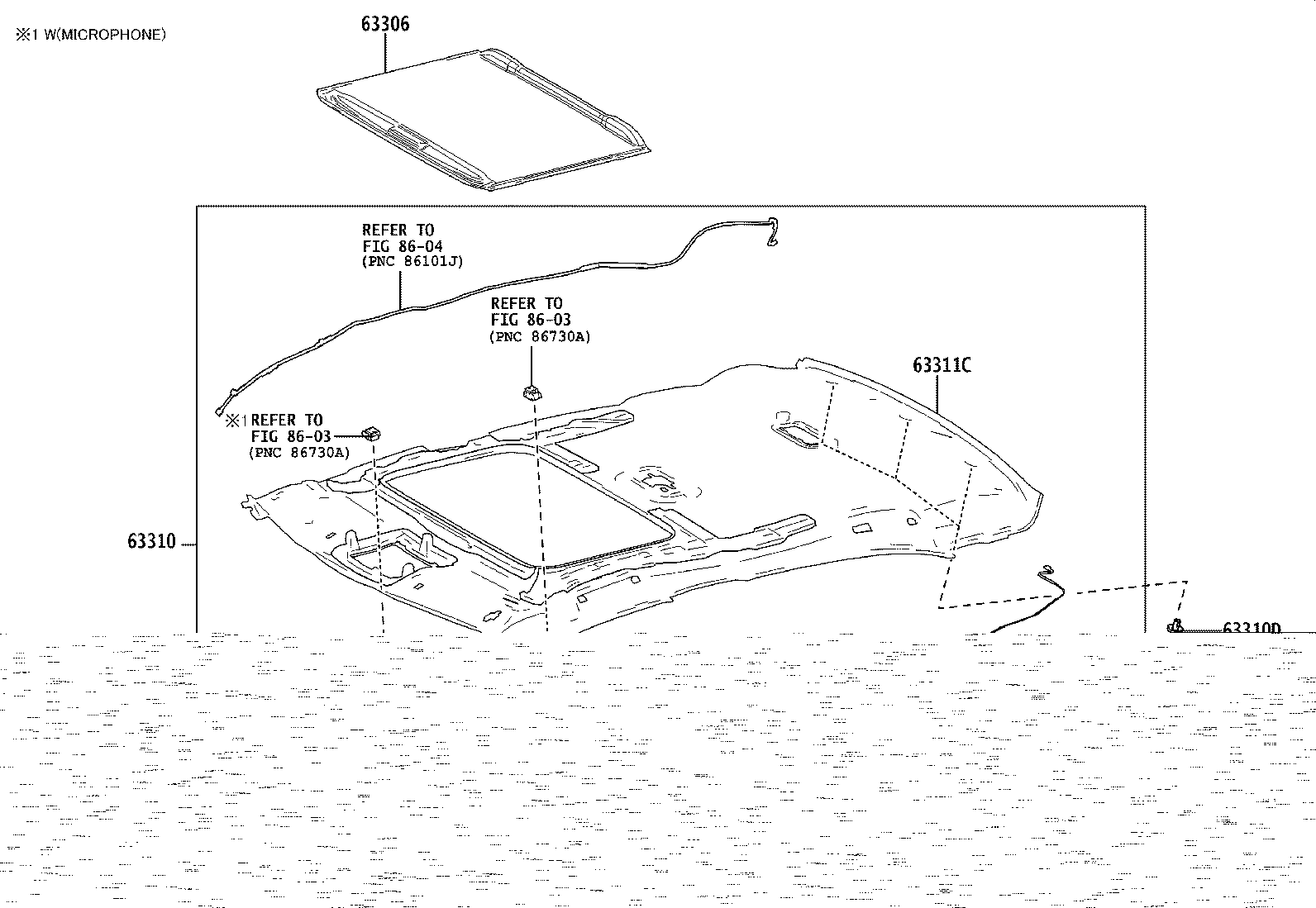 63341-02790 PAD, ROOF SILENCER, NO.1 product image