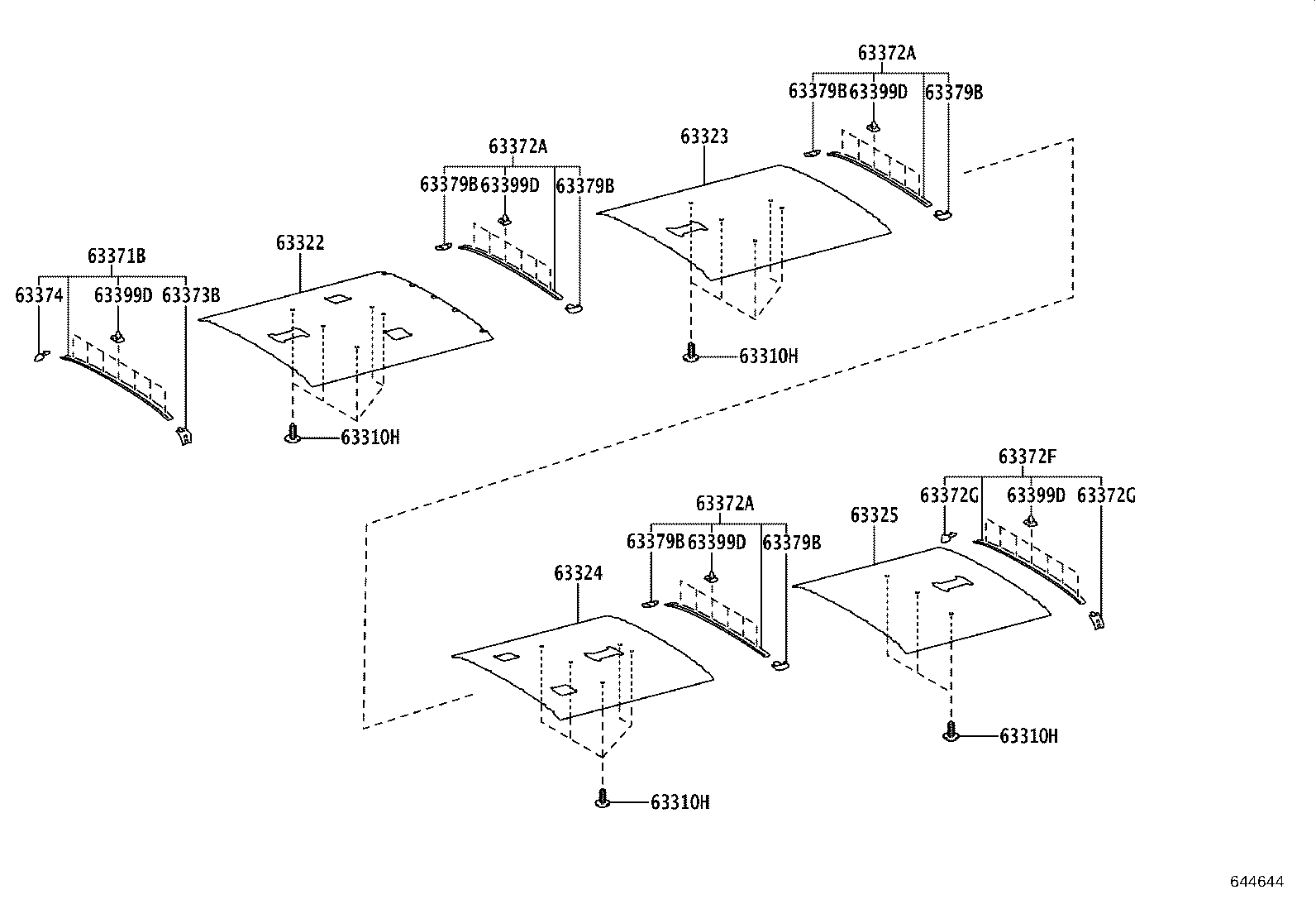 63344-36060 PAD, ROOF SILENCER, NO.4 product image