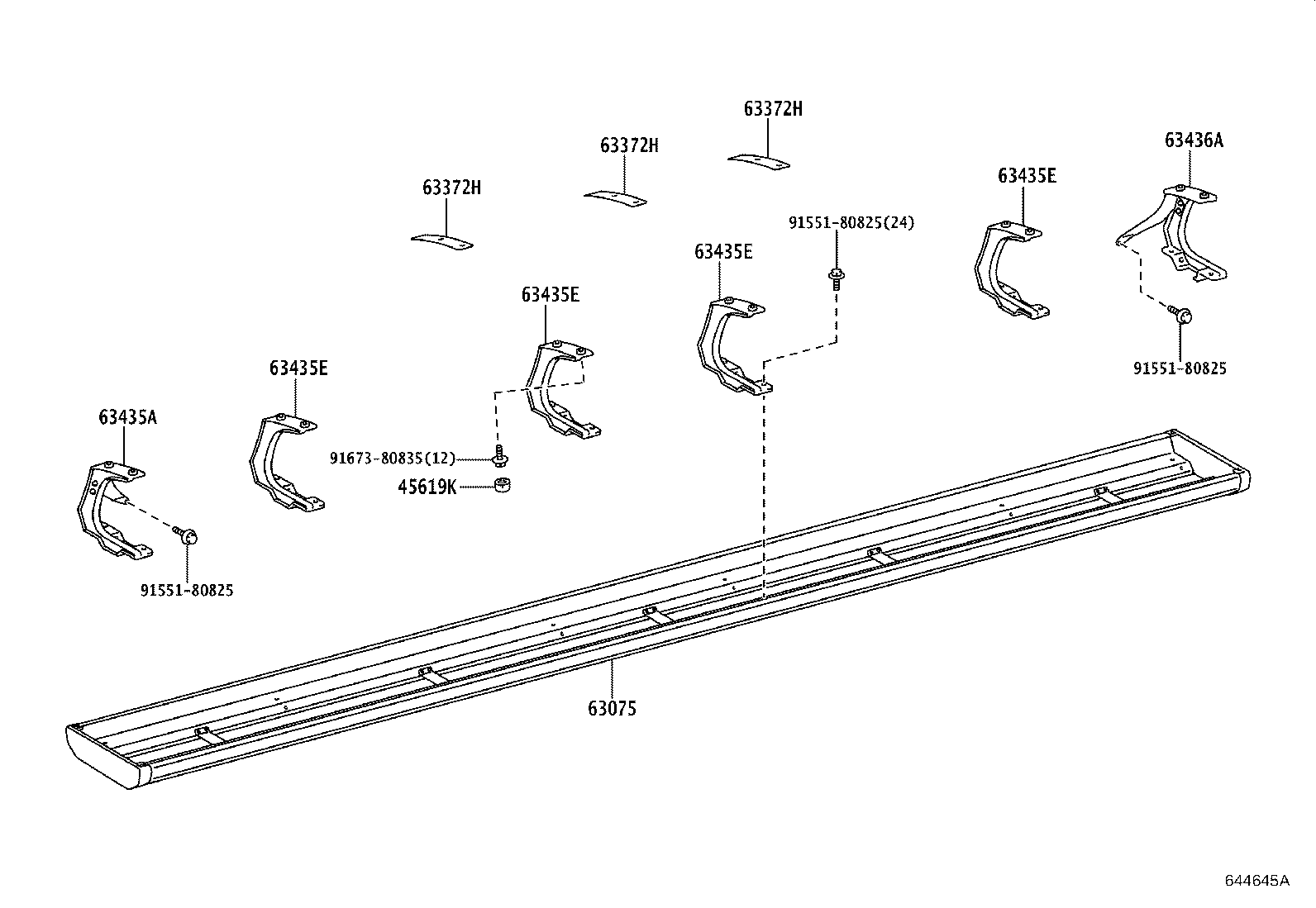 63075-36190-B0 COVER SUB-ASSY, ROOM RACK product image