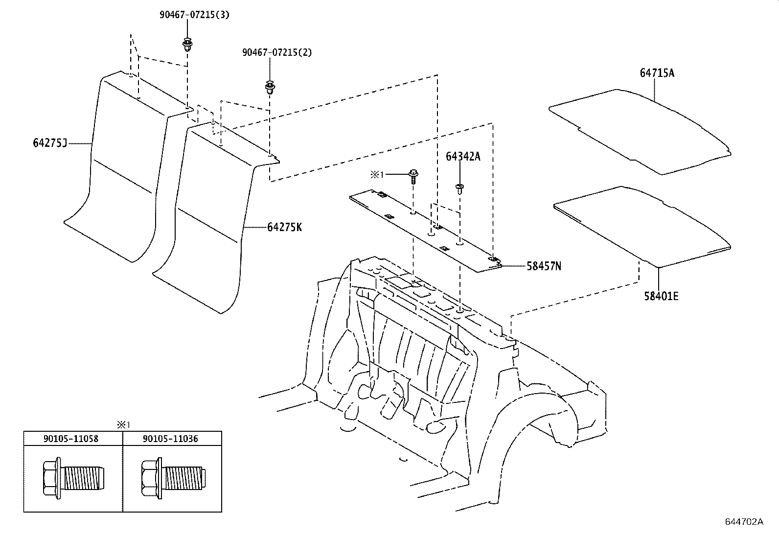 58411-15010 BOARD SUB-ASSY, DECK product image