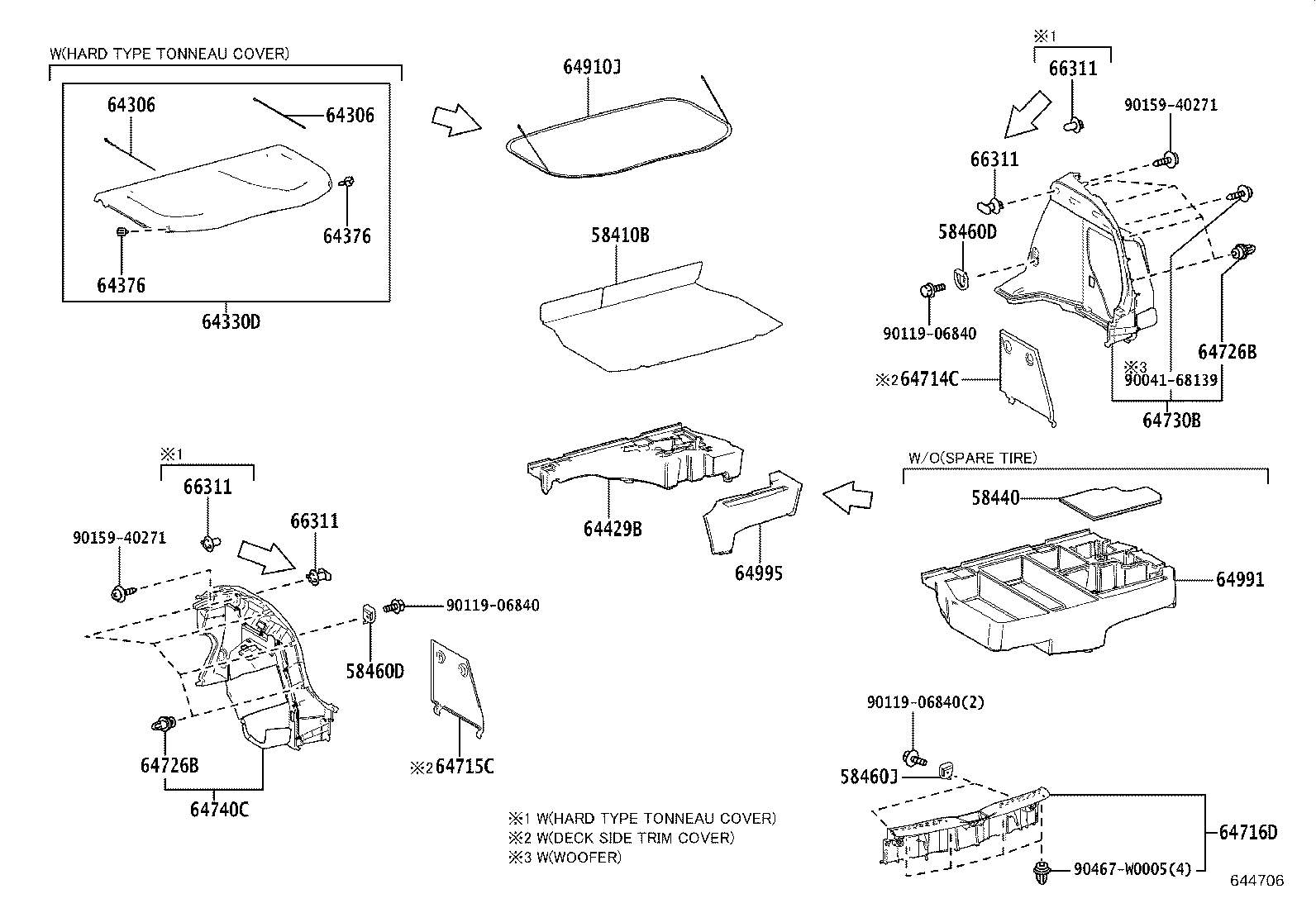 64997-F4010 BOX, DECK FLOOR, LH product image