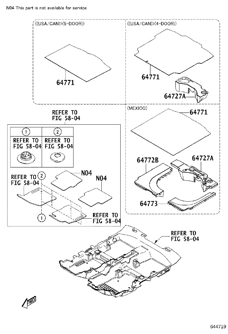 64330-WB005 PANEL ASSY, PACKAGE TRAY TRIM product image