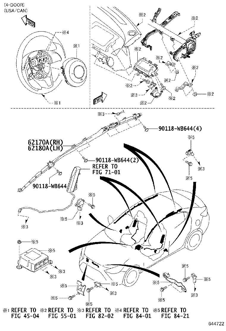 62331-WB002 WEATHERSTRIP, REAR DOOR OPENING TRIM, RH product image