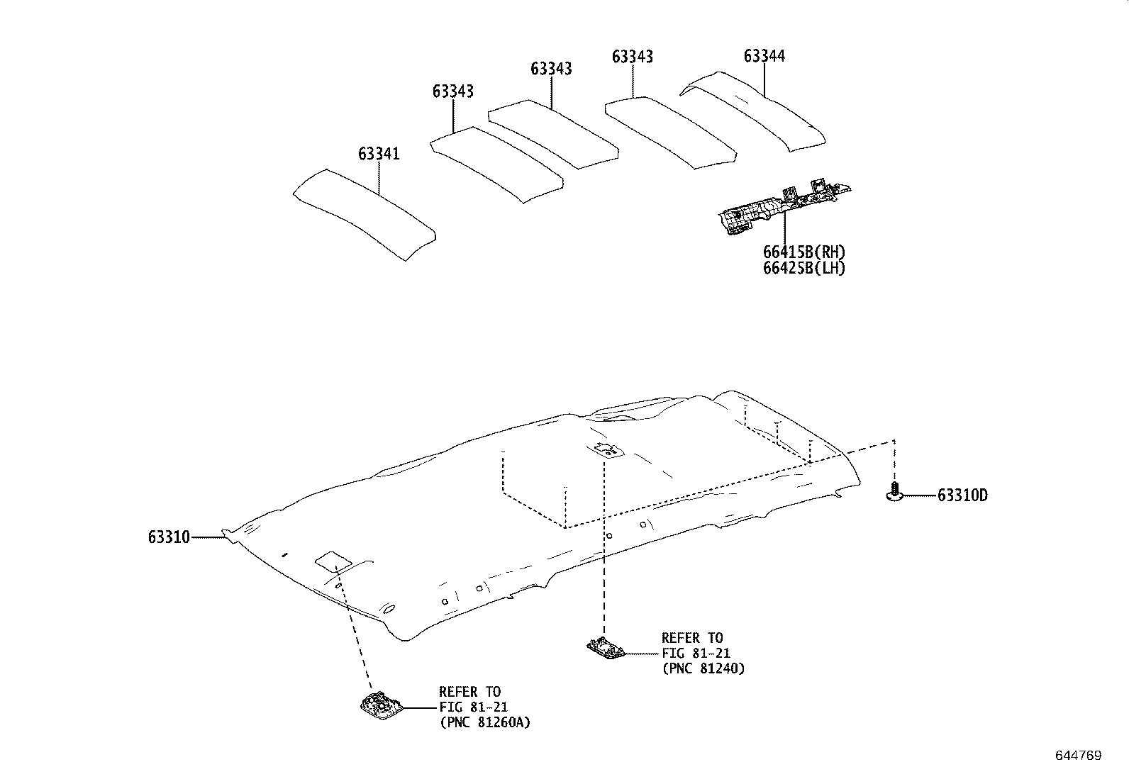 66413-0D340 SPACER, SIDE RAIL, FRONT RH product image
