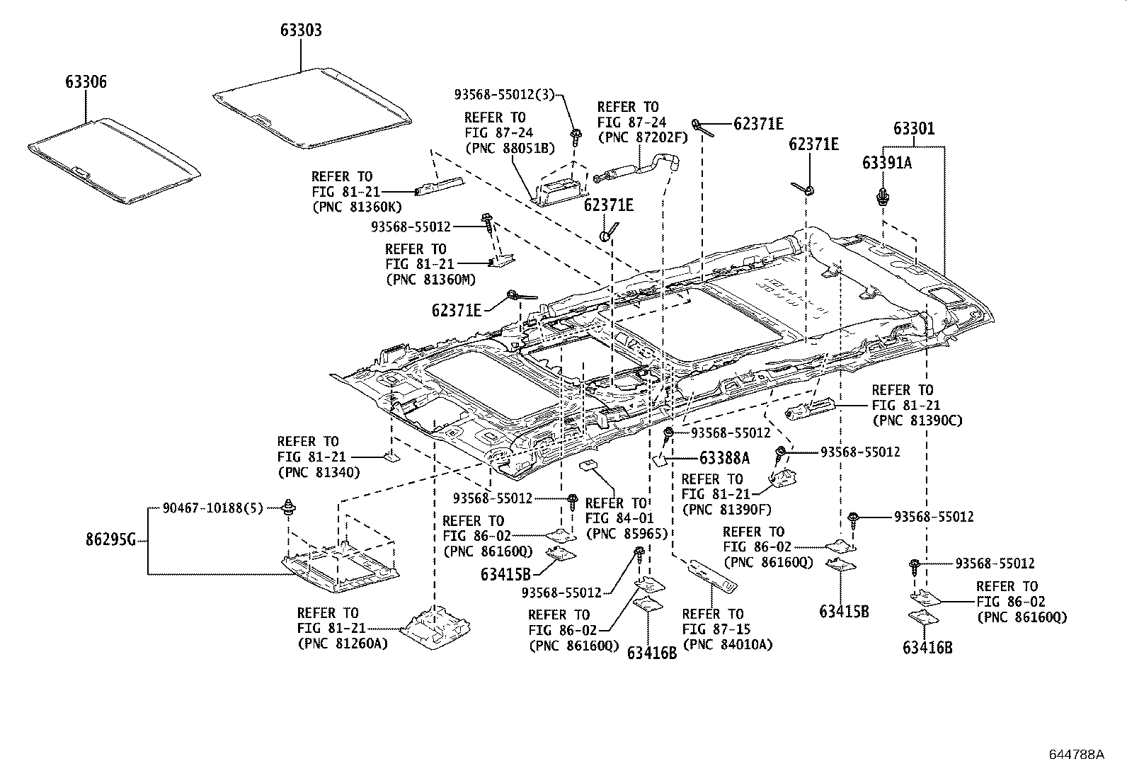 63304-58J50-C0 TRIM SUB-ASSY, ROOF HEADLINING product image