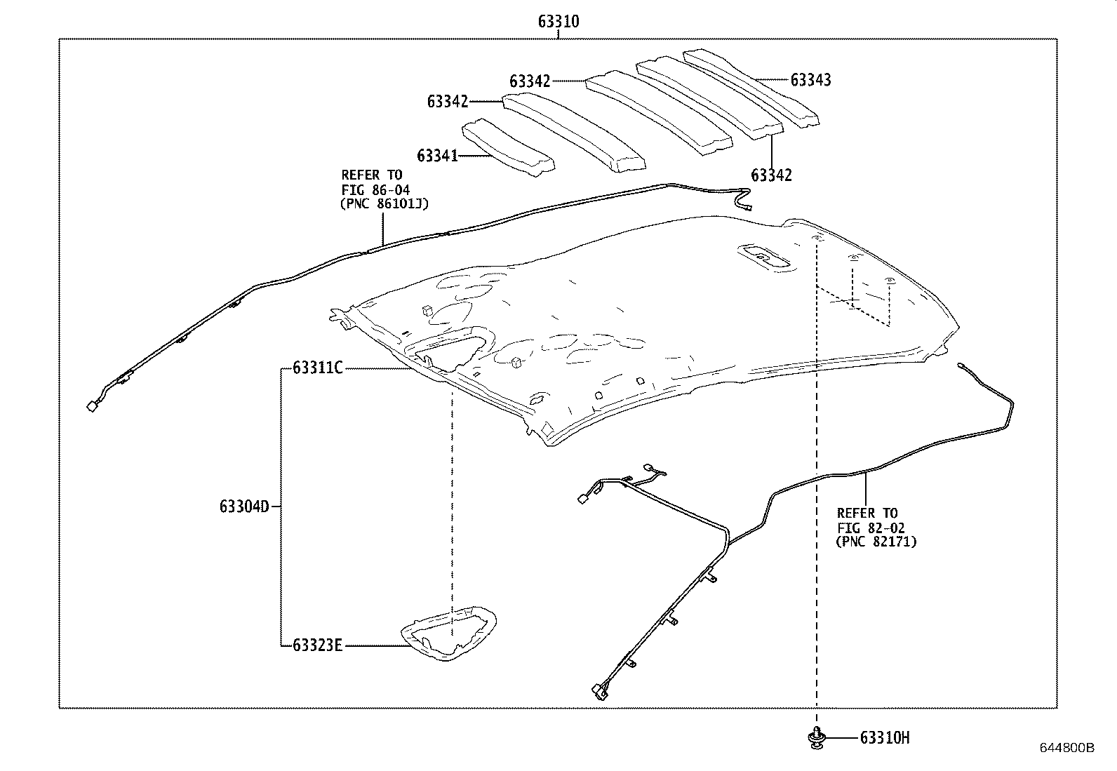 63341-F4100 PAD, ROOF SILENCER, NO.1 product image