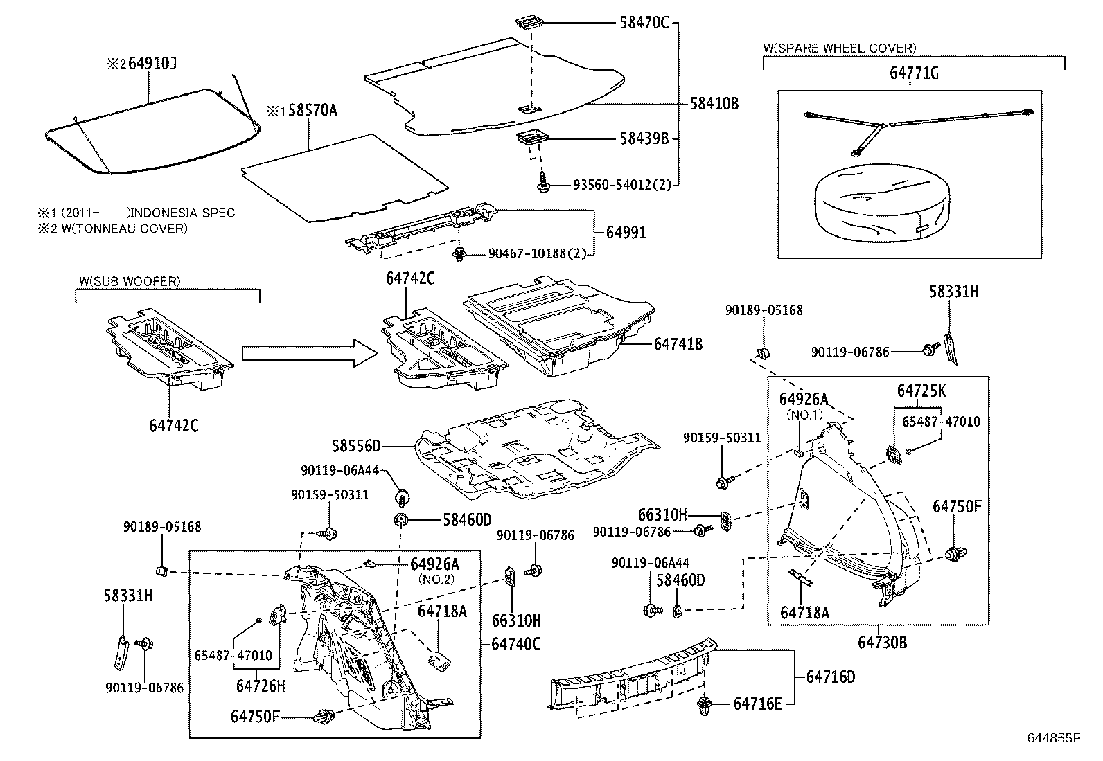 58556-76030 SILENCER, REAR FLOOR product image