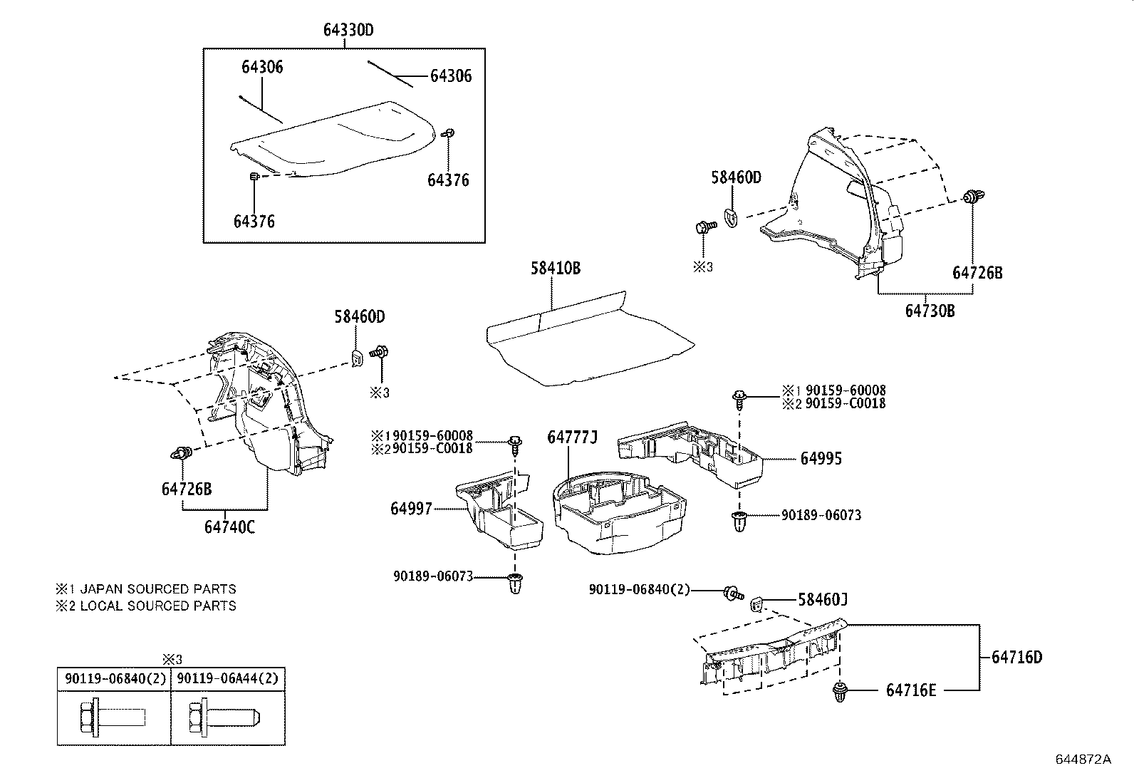 64777-F4110 CUSHION, SPARE WHEEL product image