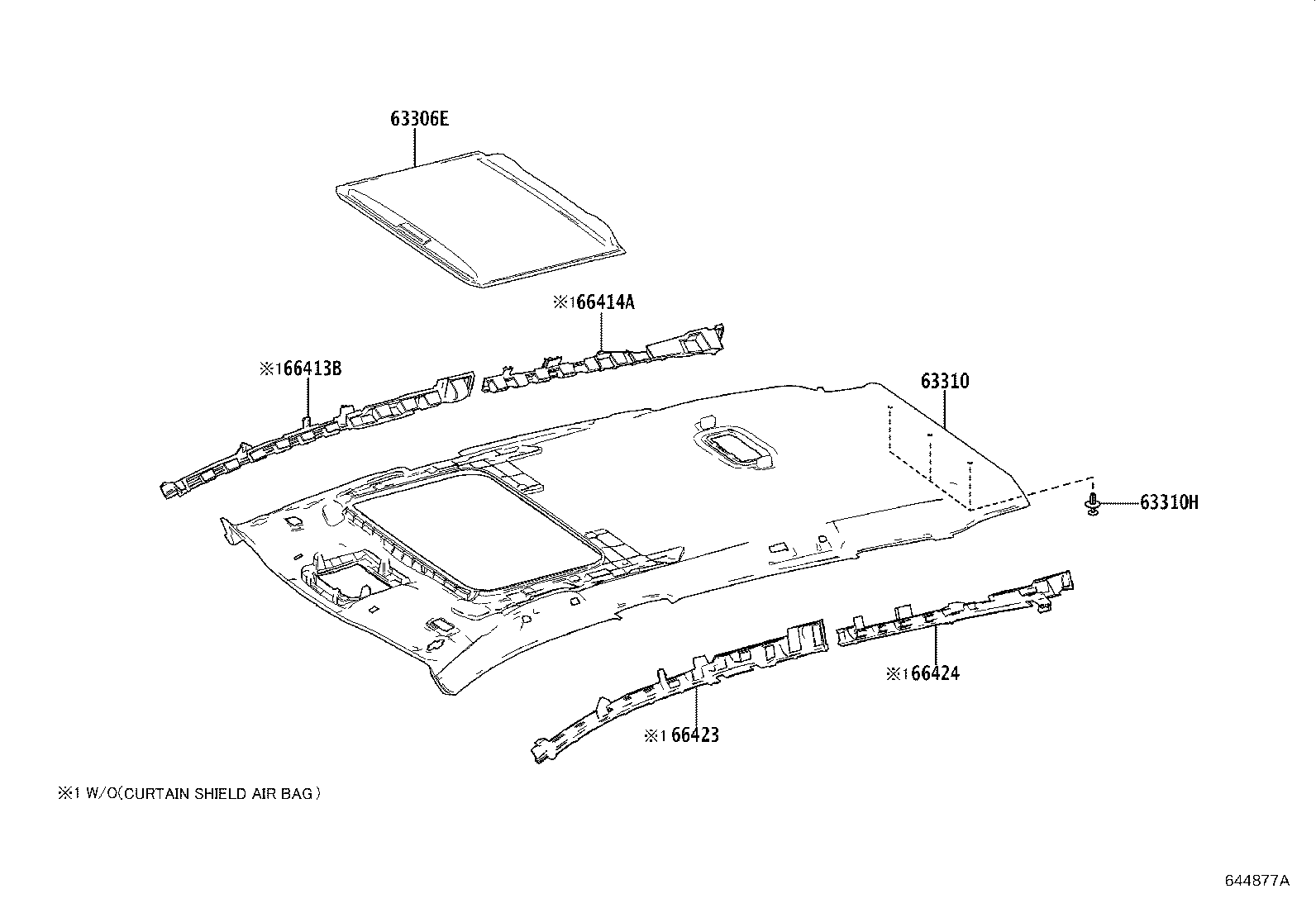 63310-0A720-C0 HEADLINING ASSY, ROOF product image