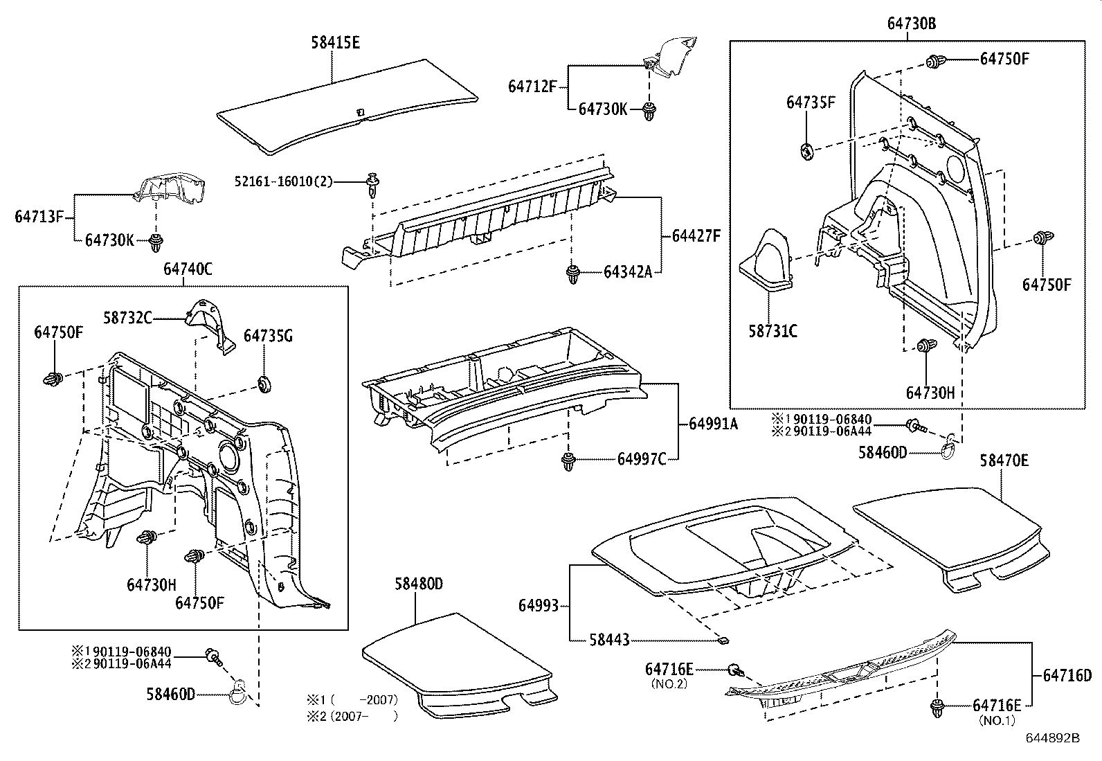 64421-52090 TRAY, LUGGAGE COMPARTMENT product image