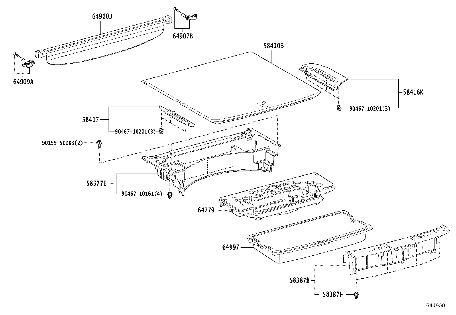 64997-48040 BOX, DECK FLOOR, LH product image