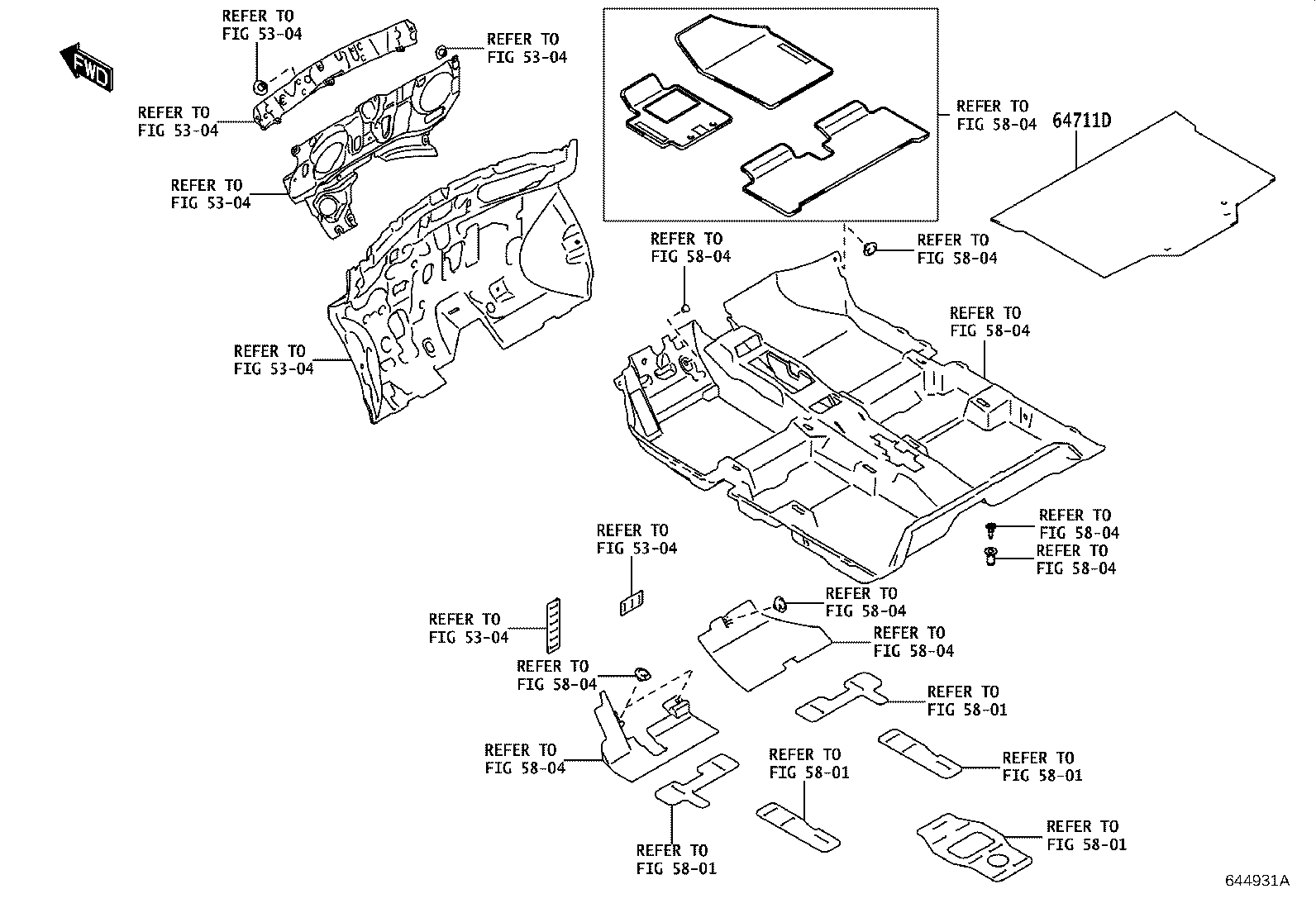 58570-WC002 CARPET, LUGGAGE COMPARTMENT FLOOR product image