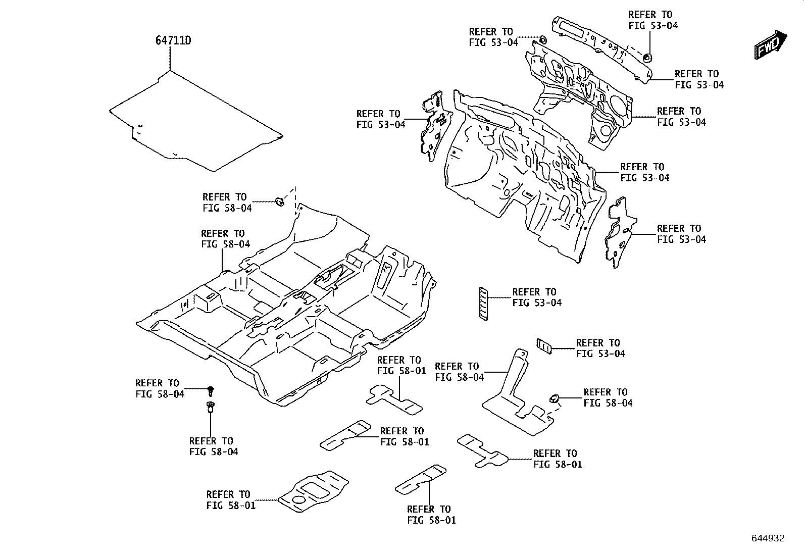 58570-WC002 CARPET, LUGGAGE COMPARTMENT FLOOR product image
