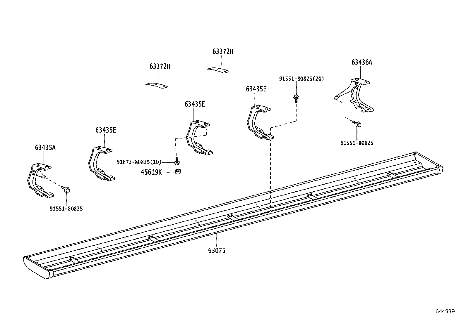 63075-36190-B0 COVER SUB-ASSY, ROOM RACK product image